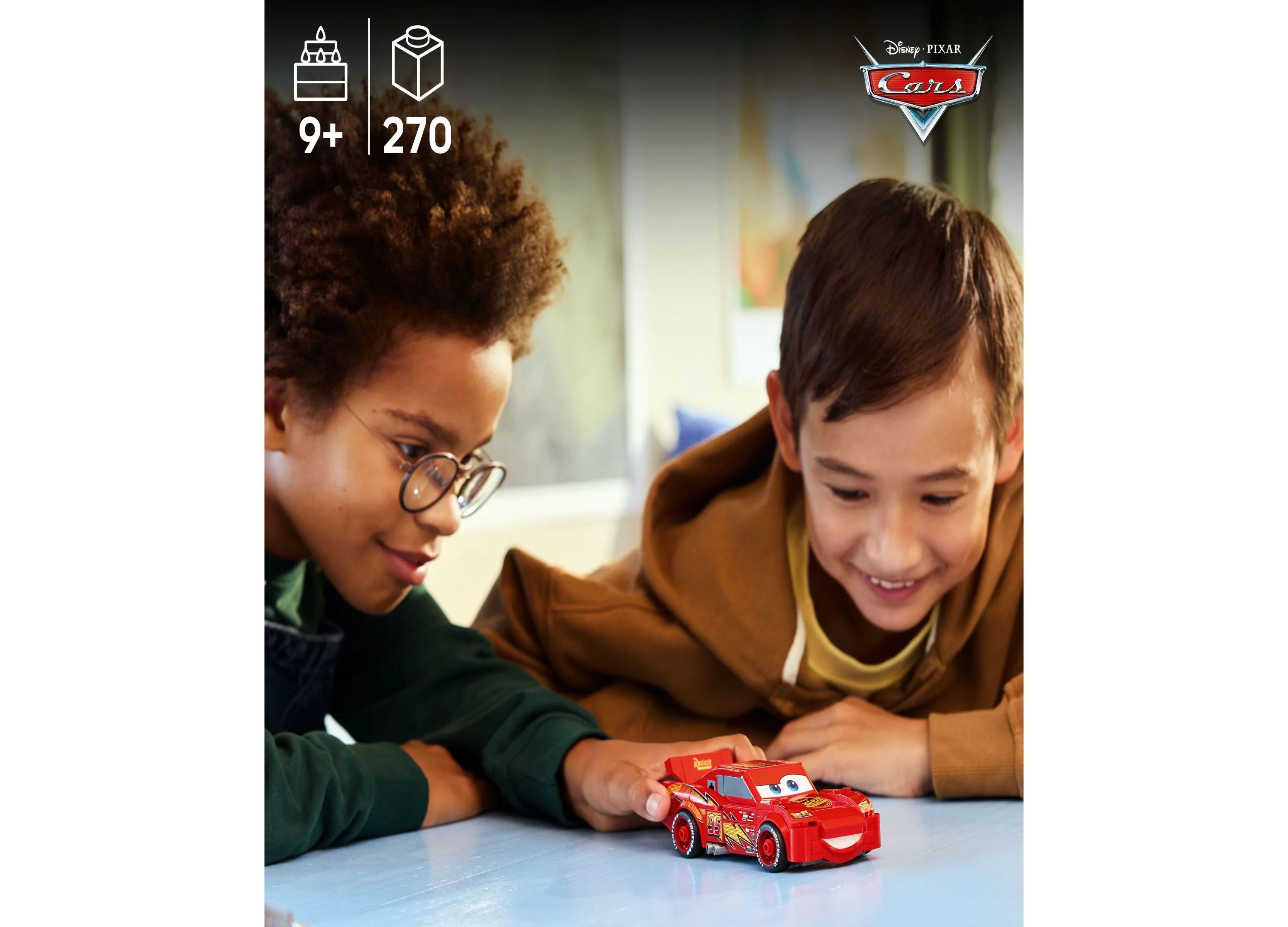 LEGO Speed Champions Lightning McQueen 270-Piece Disney Pixar Car Model Kit - Image 4
