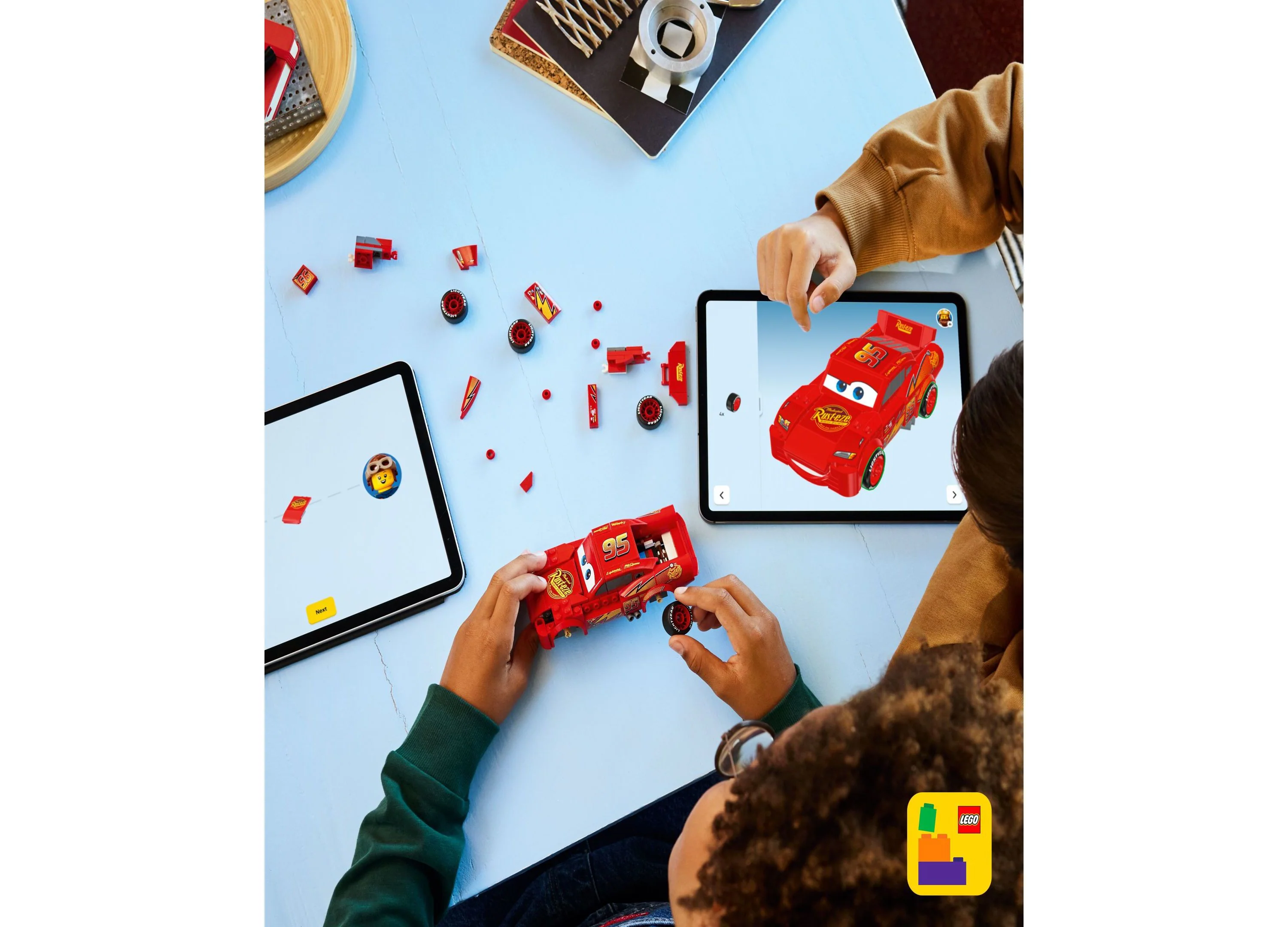 LEGO Speed Champions Lightning McQueen 270-Piece Disney Pixar Car Model Kit - Image 5