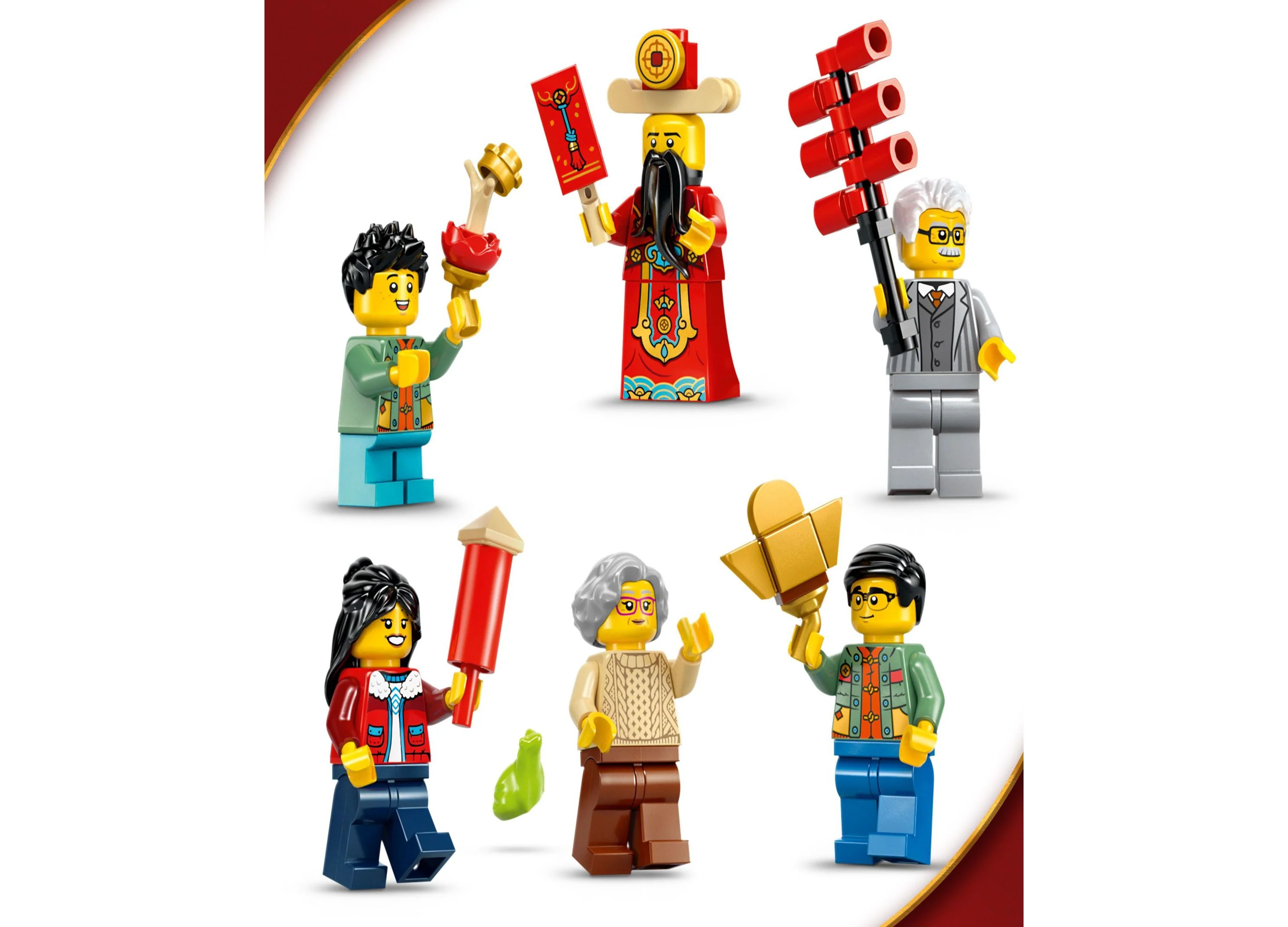 LEGO Spring Festival Fortune Firecracker Building Set 1039 Pieces - Celebration Edition - Image 6