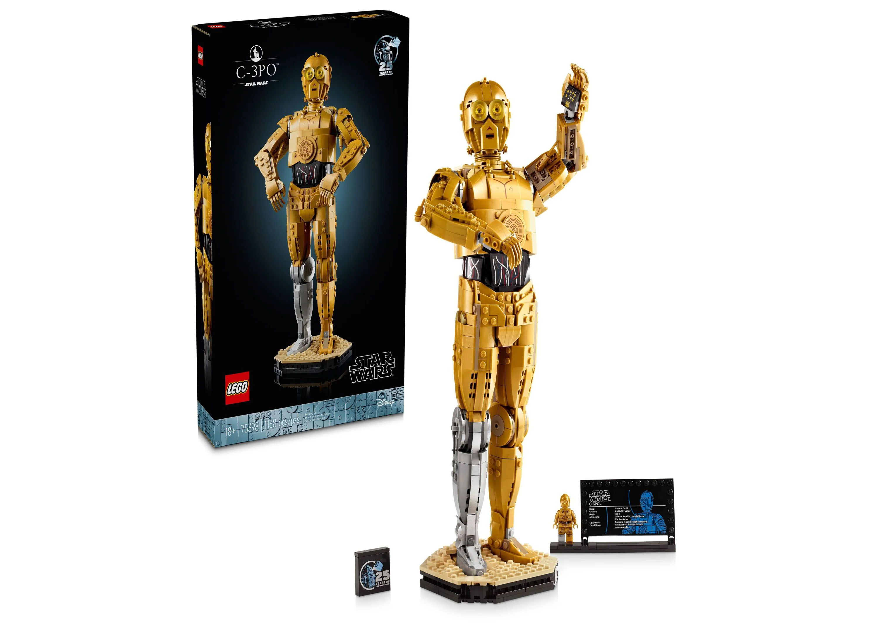 LEGO Star Wars C-3PO Buildable Display Figure - 1138 Pieces
