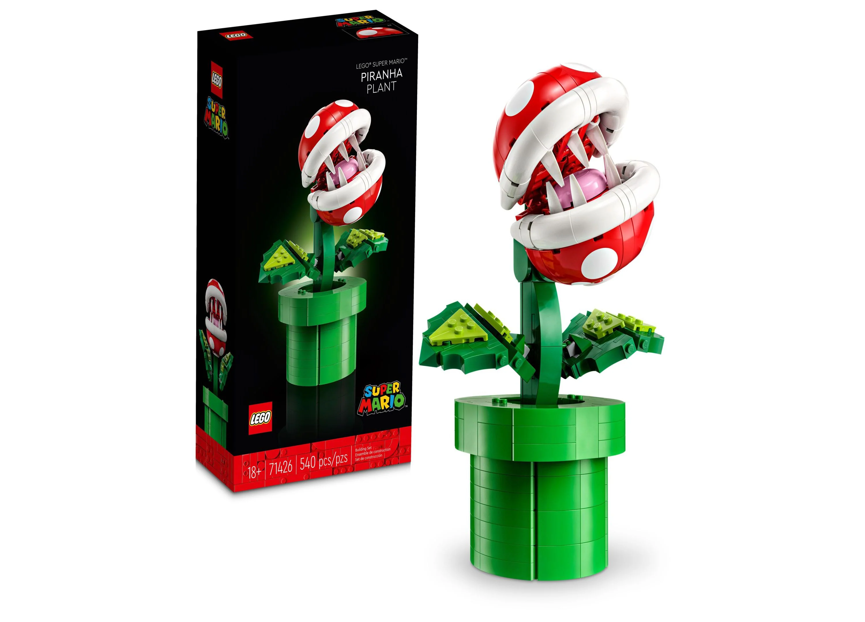 LEGO Super Mario Piranha Plant Centerpiece Building Set, 540 Pieces - 71426