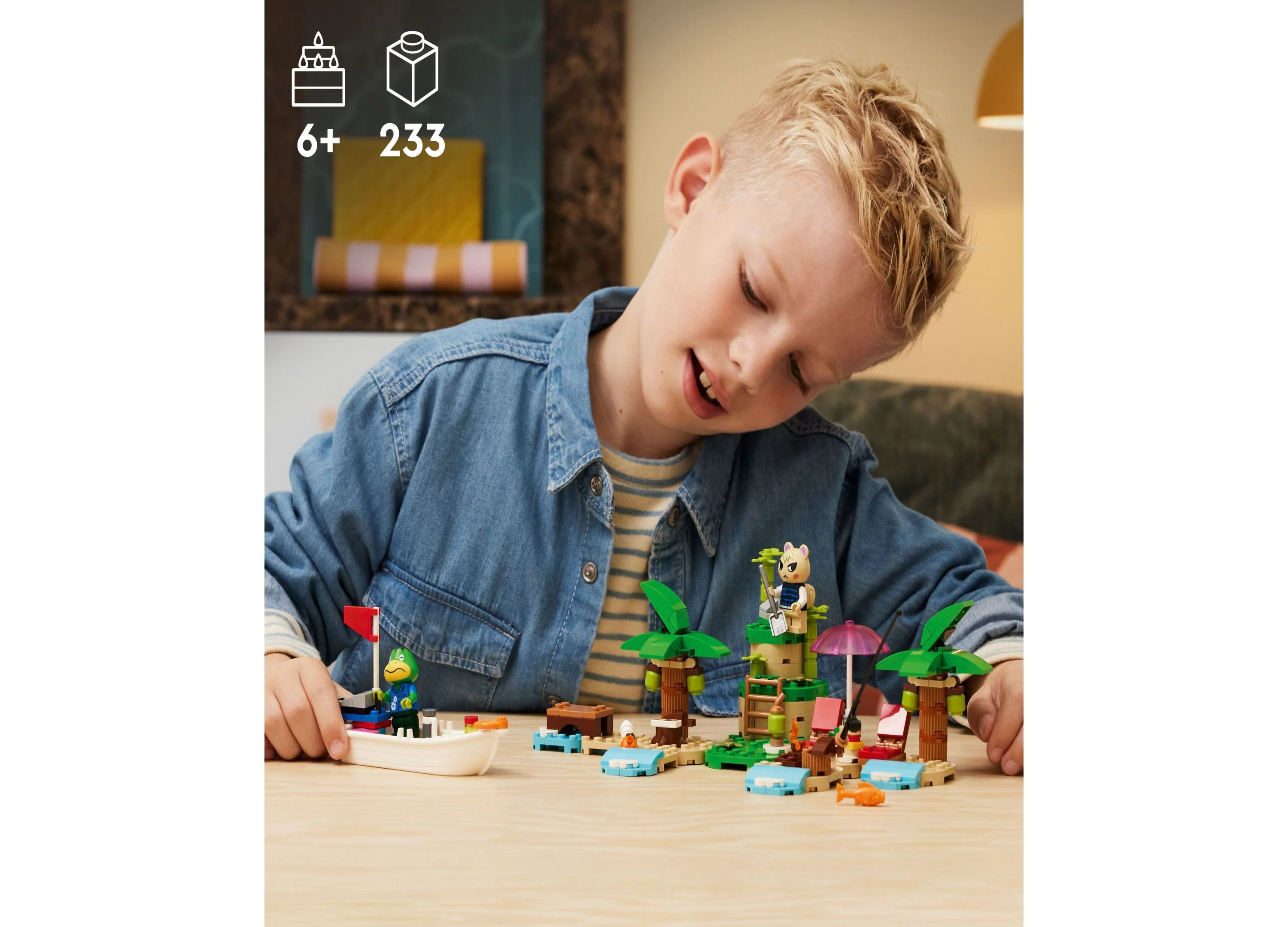 LEGO Animal Crossing Kapp'n's Island Boat Tour Building Set, 233 Pieces - Image 2