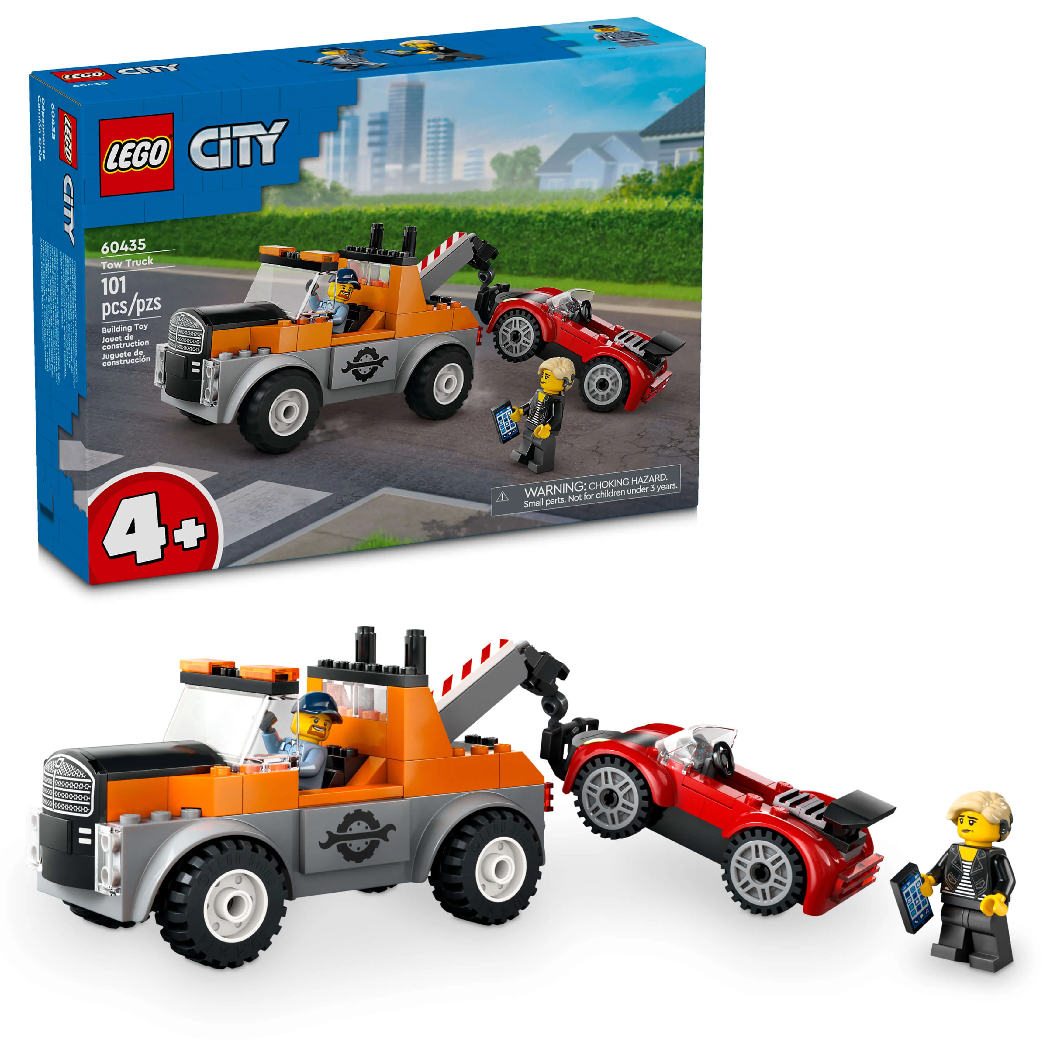LEGO City 101-Piece Tow Truck & Sports Car Repair Set