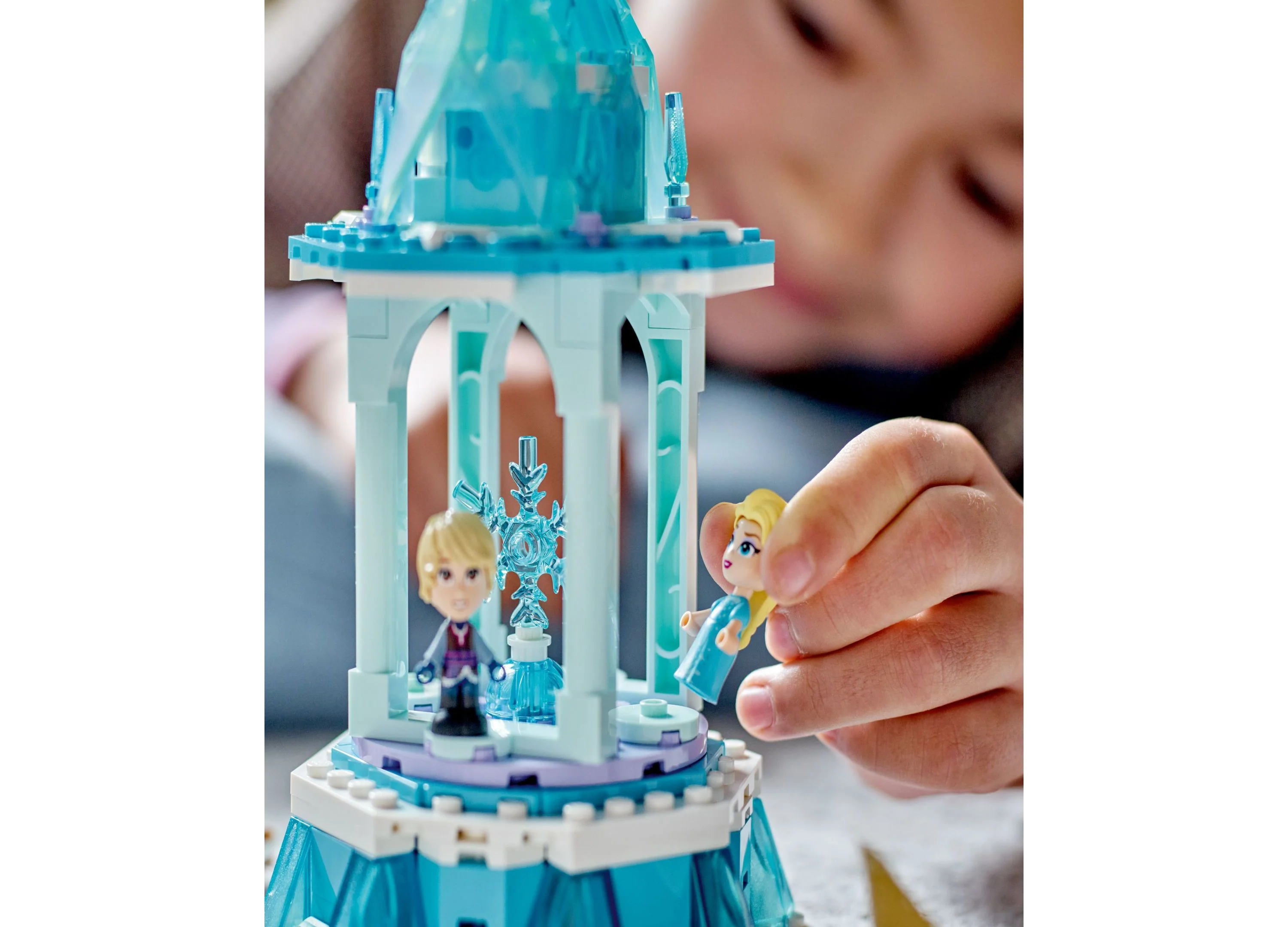 LEGO Disney Frozen 175-Piece Anna and Elsa's Magical Carousel Building Set - Image 2