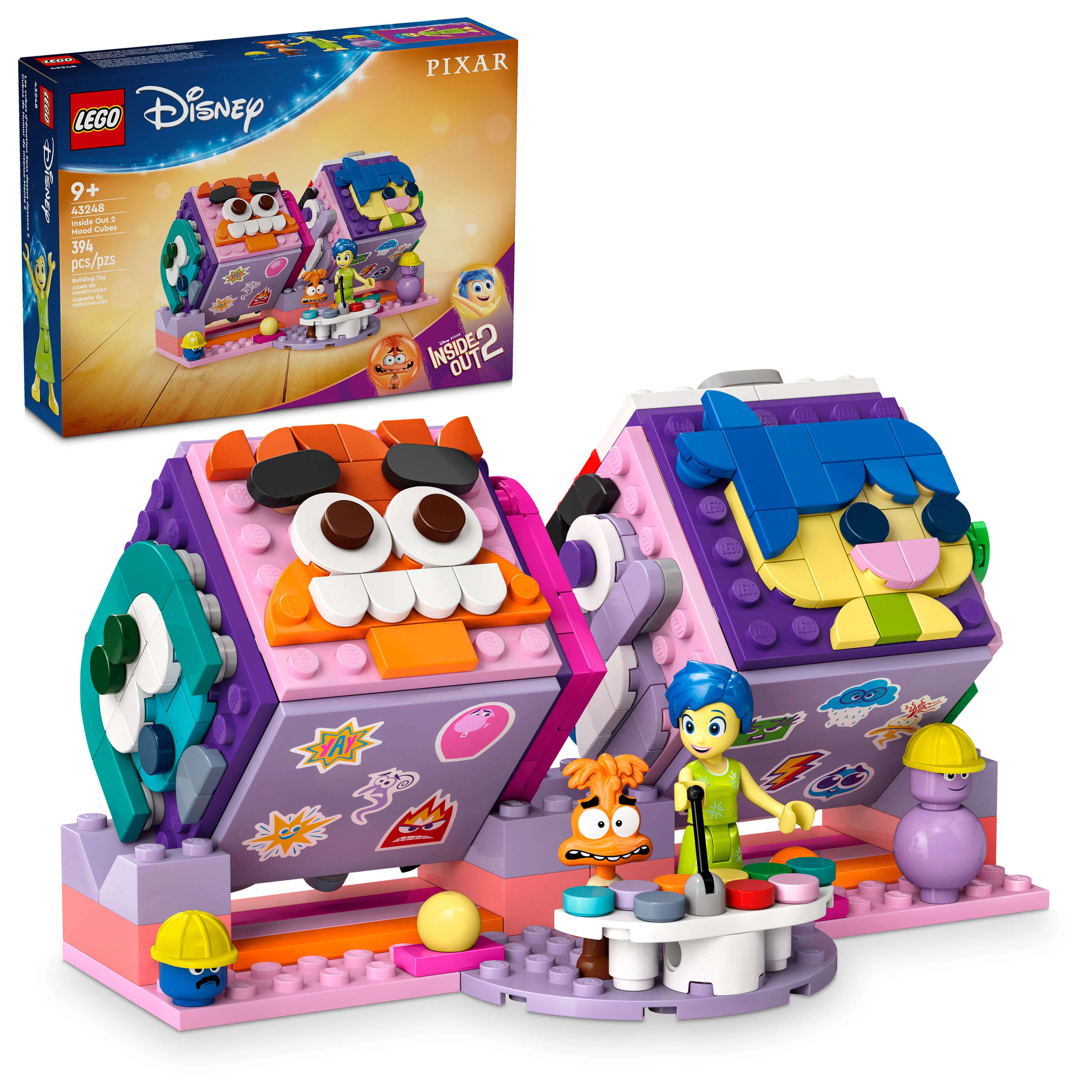LEGO | Disney Inside Out 2 Mood Cubes from Pixar 43248 - Emotional Build & Play Set