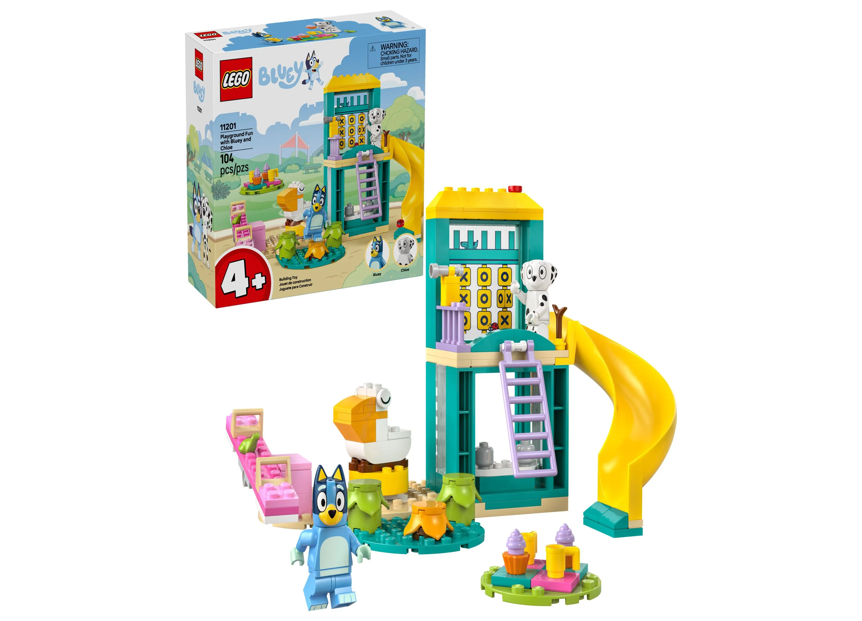 LEGO Bluey 104-Piece Playground Fun Set with Bluey and Chloe