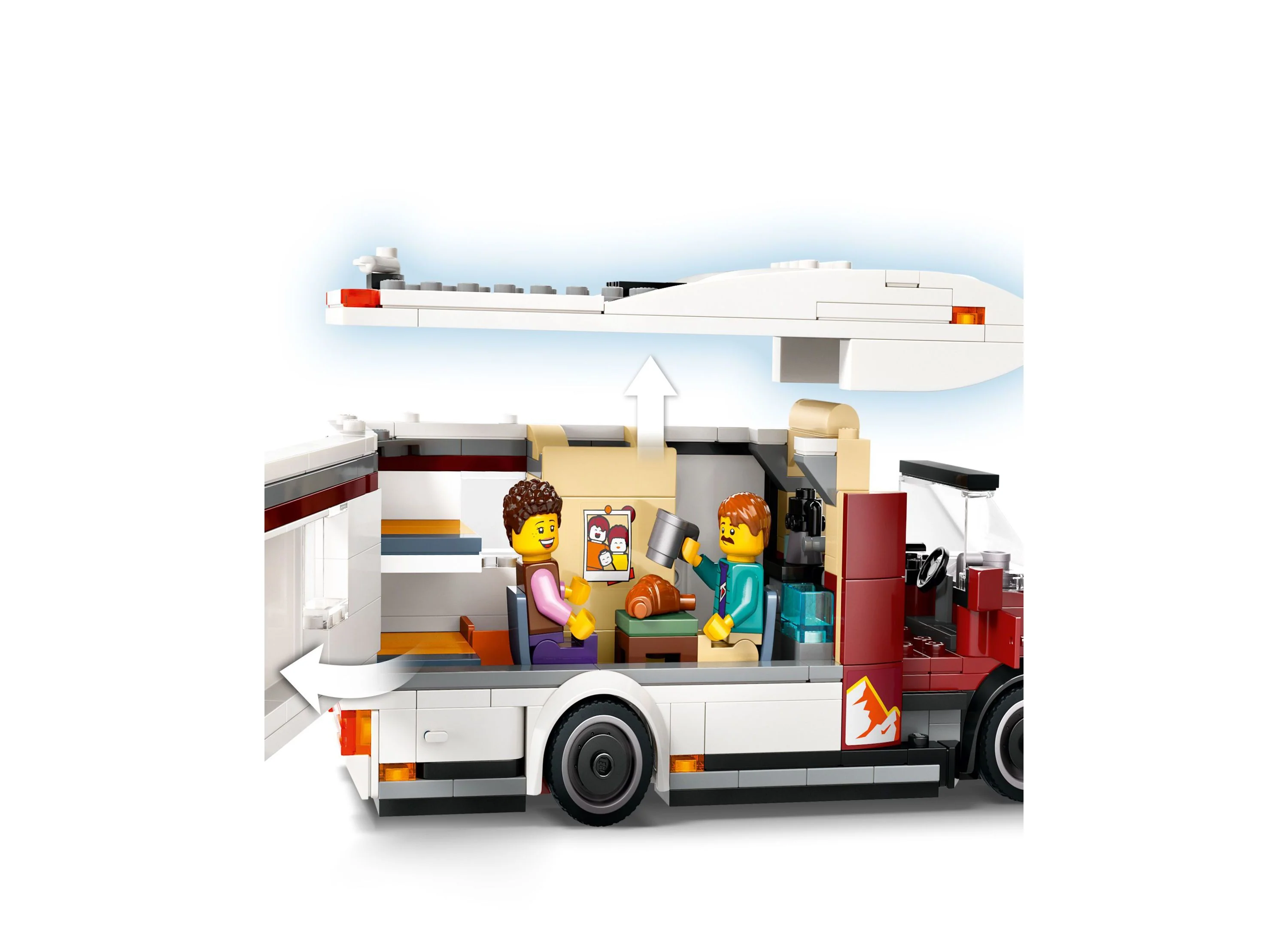 LEGO City Holiday Adventure Camper Van 385-Piece Building Set 60454 - Image 4