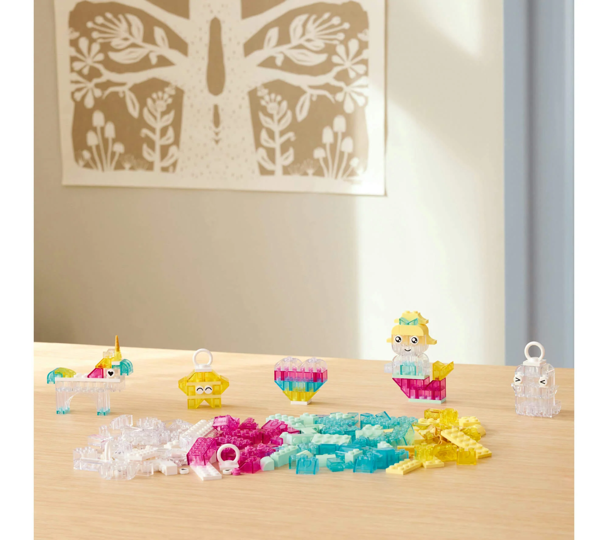 LEGO Classic 340-Piece Magical Transparent Box - Colorful Building Bricks Playset - Image 4