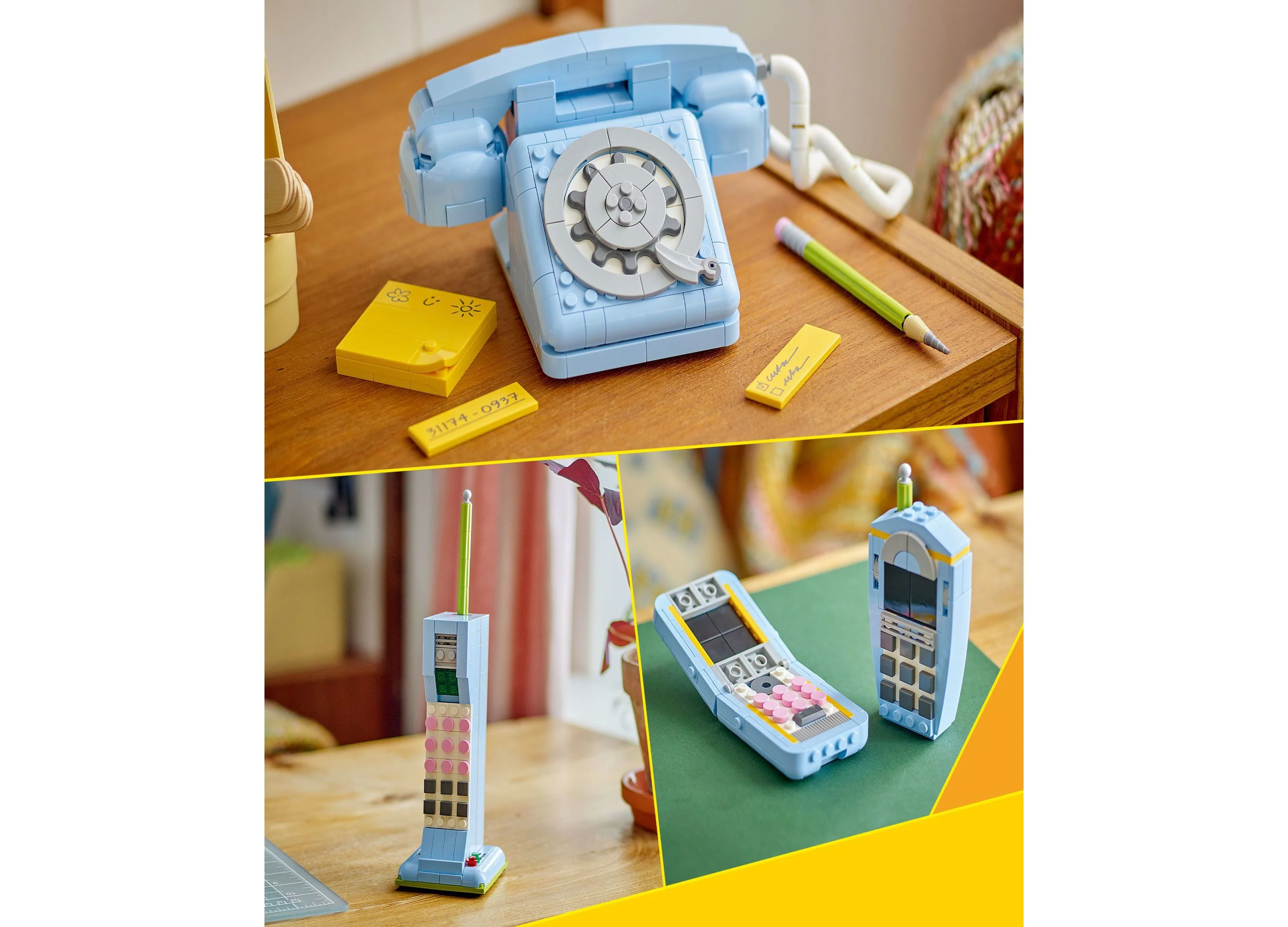 LEGO Creator 3-in-1 Retro Telephone Build Kit 31174 - 383 Pieces - Image 3