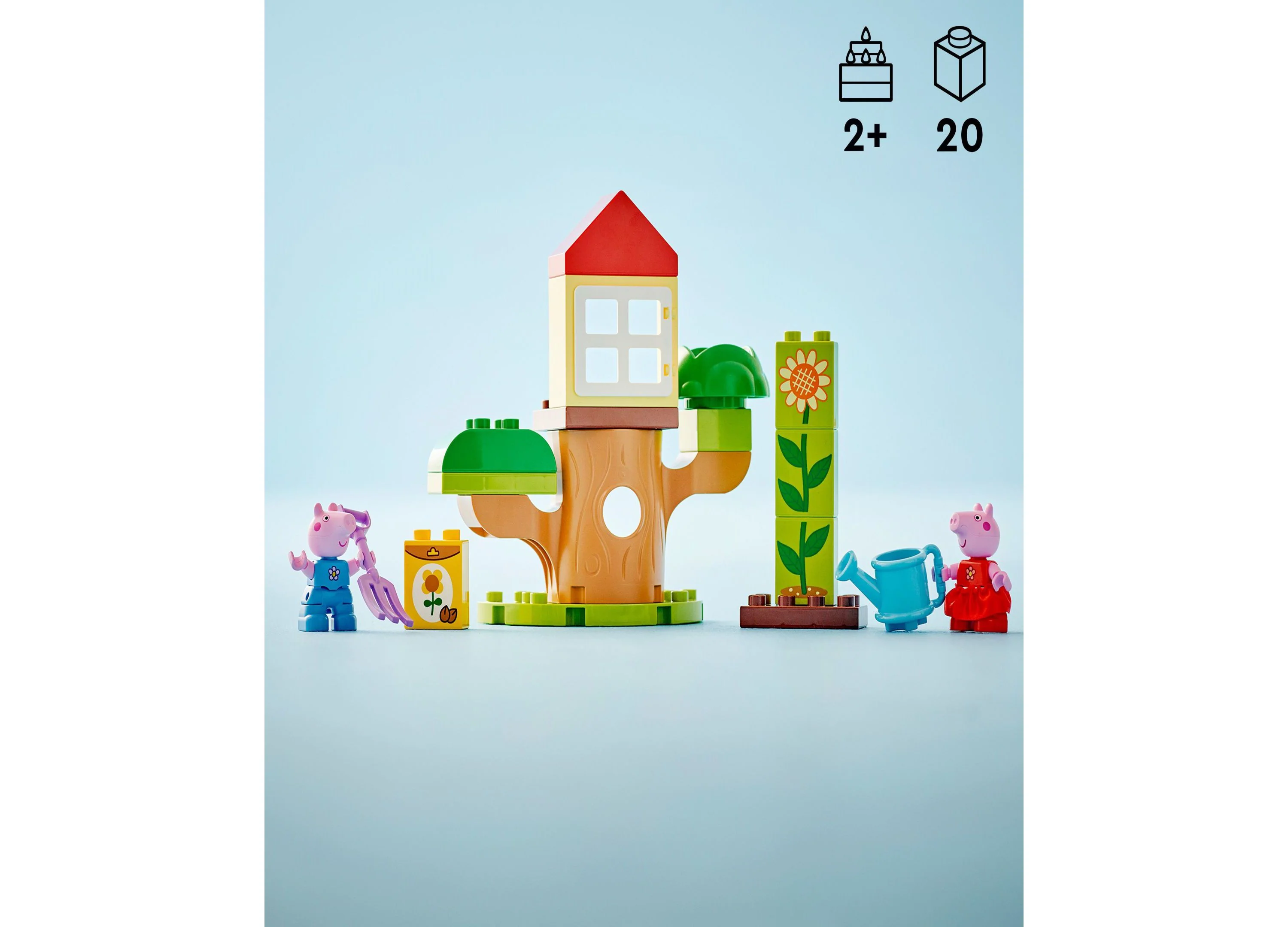LEGO® Duplo Peppa Pig Garden and Tree House Building Set for Toddler 10431, 20 Pieces - Image 2
