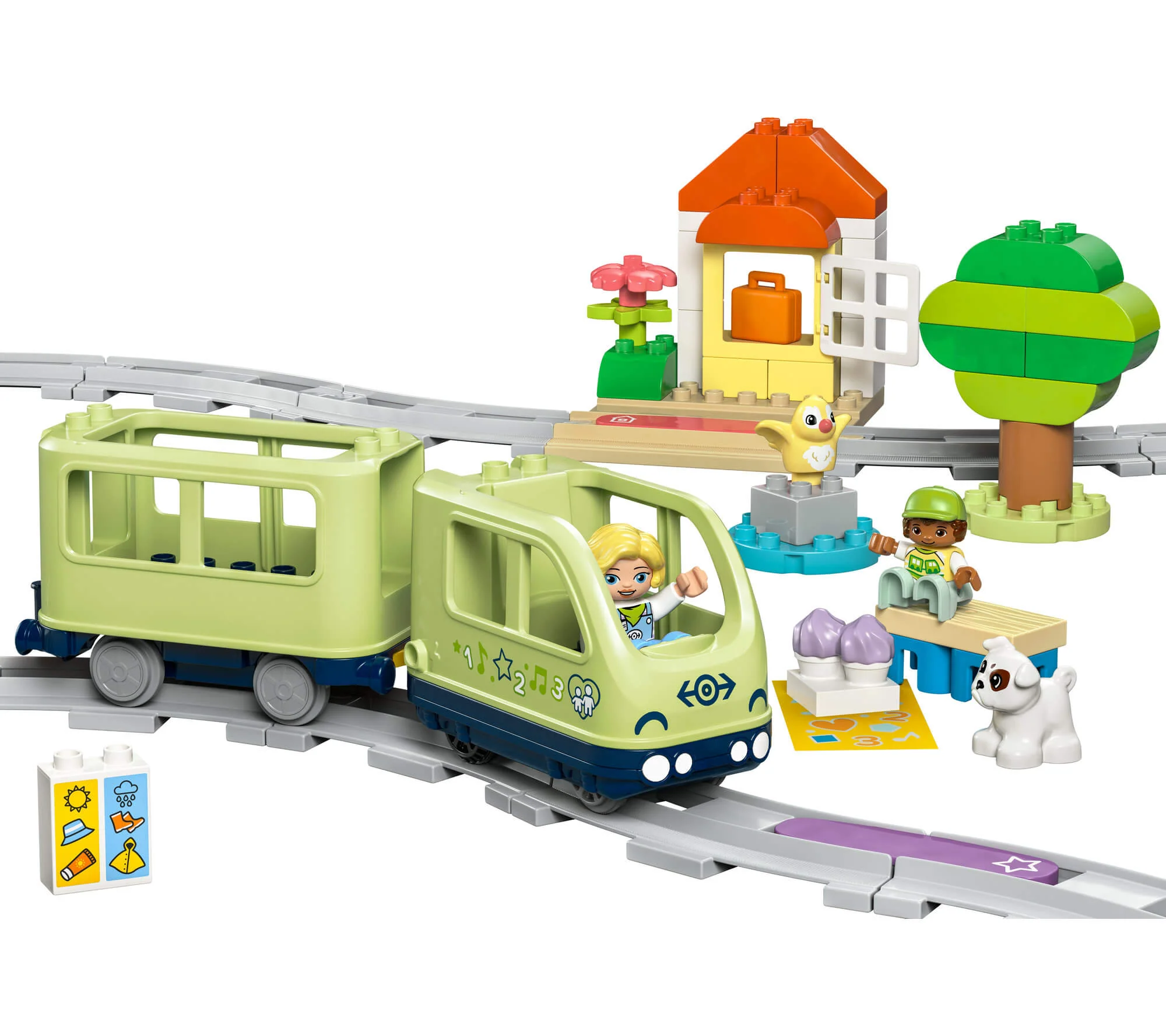 LEGO DUPLO Town 57-Piece Interactive Adventure Train Set 10427 - Image 3