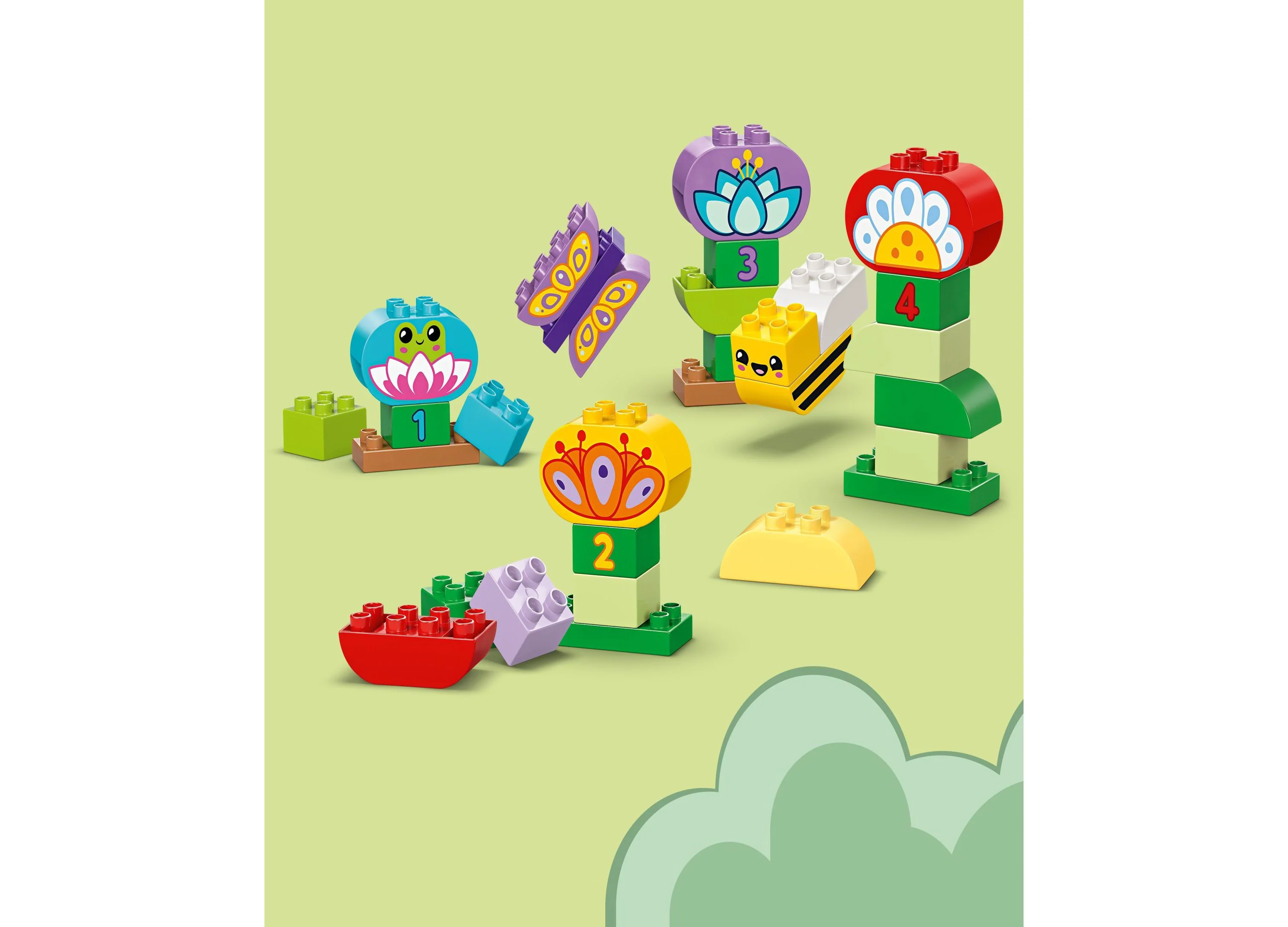 LEGO DUPLO Town Creative Garden Flowers Building Set 10444 - 45 Pieces - Image 5