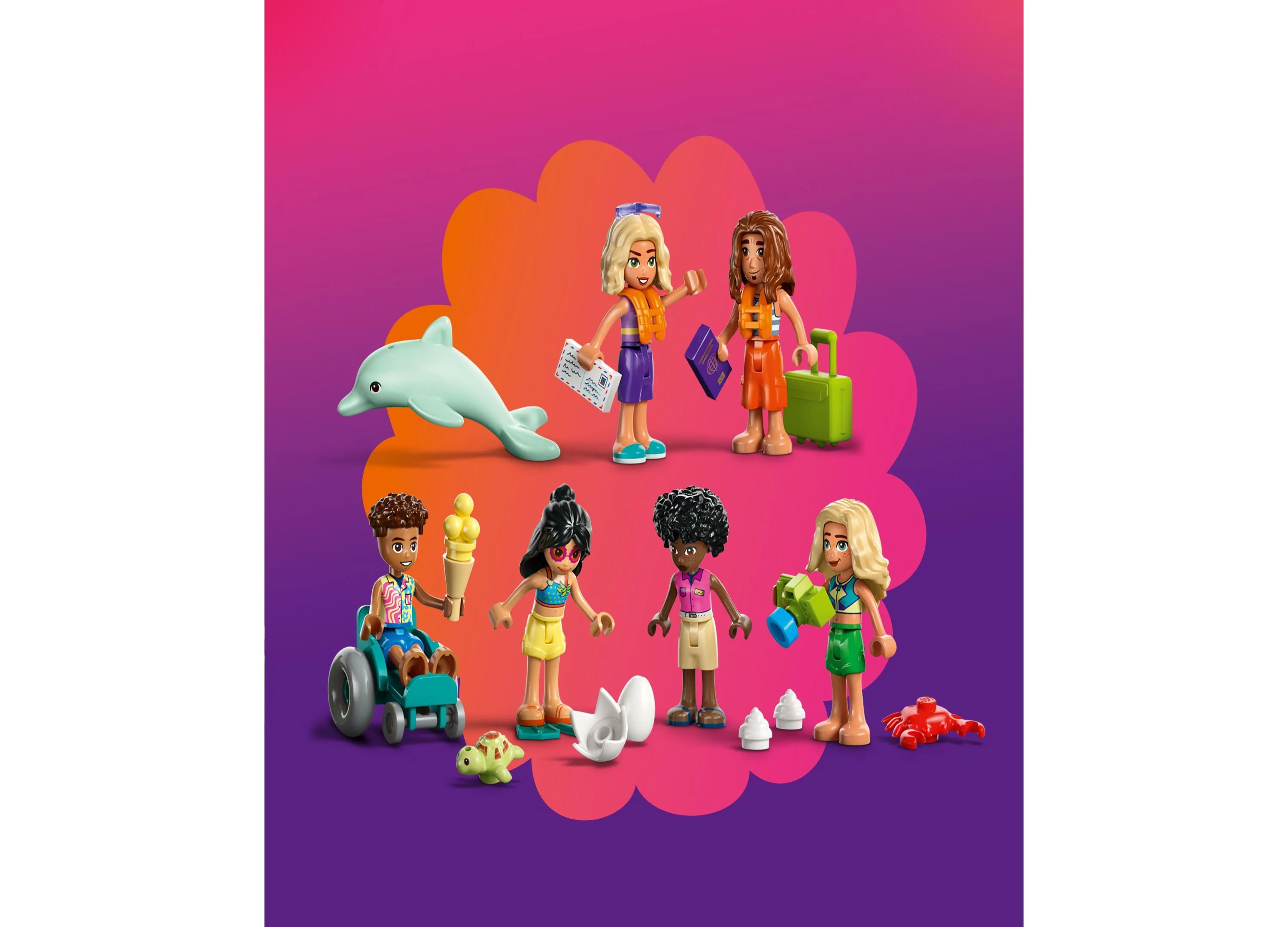 LEGO Friends Family Vacation Beach Resort 42673 Building Set - 1140 Pieces - Image 2