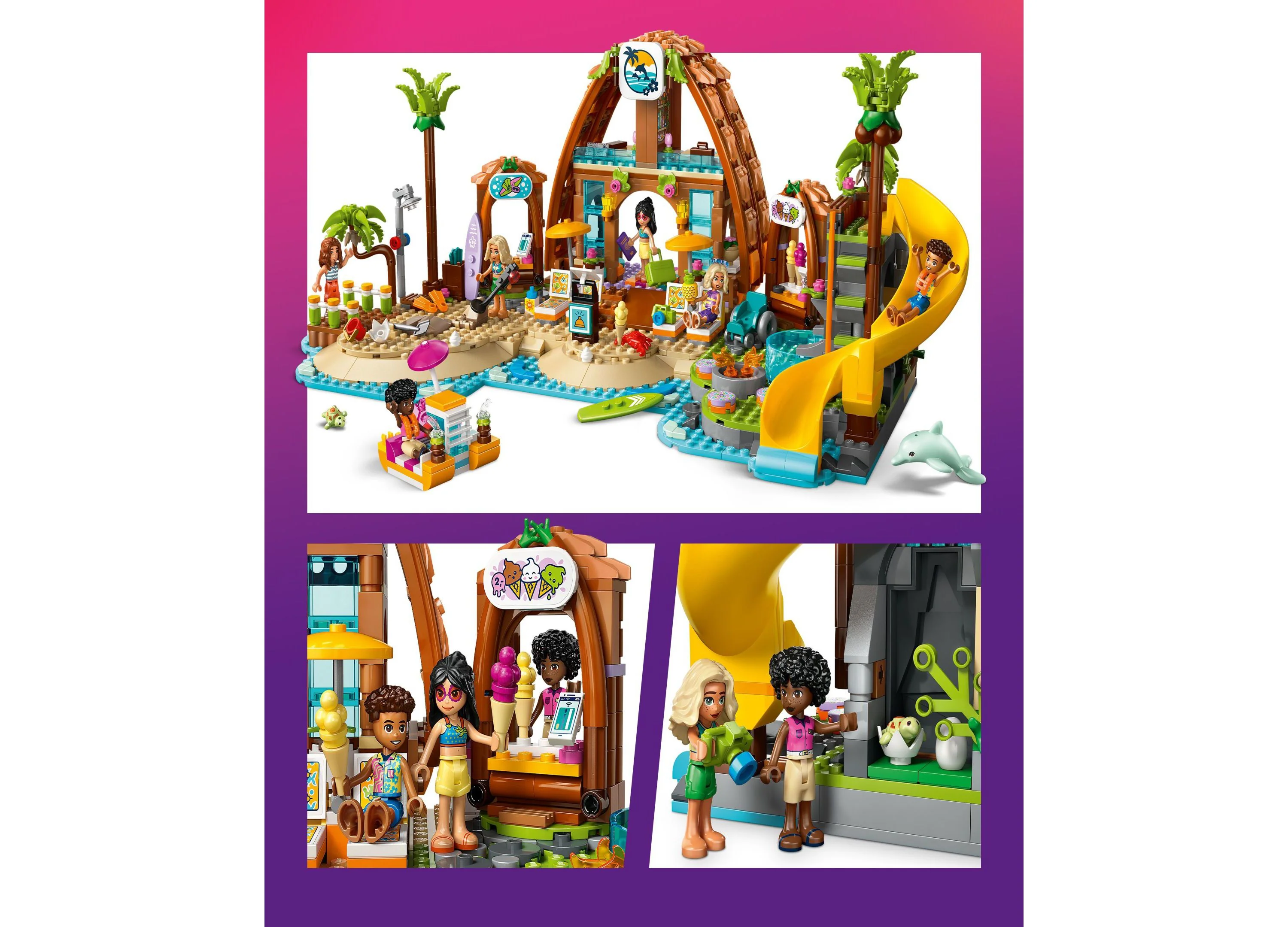 LEGO Friends Family Vacation Beach Resort 42673 Building Set - 1140 Pieces - Image 6