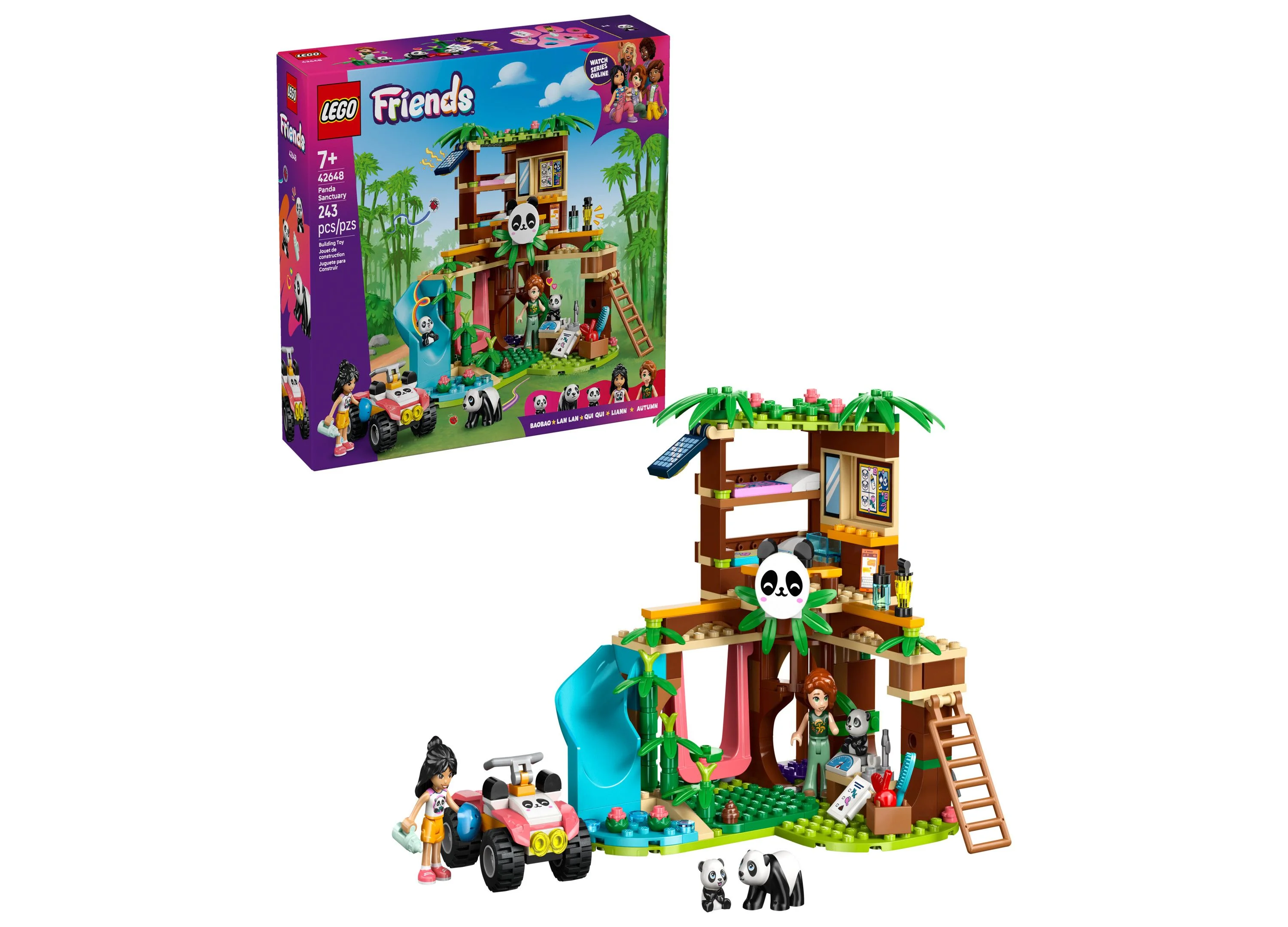 LEGO Friends Panda Sanctuary Animal Care 42648 - 243 Piece Building Set