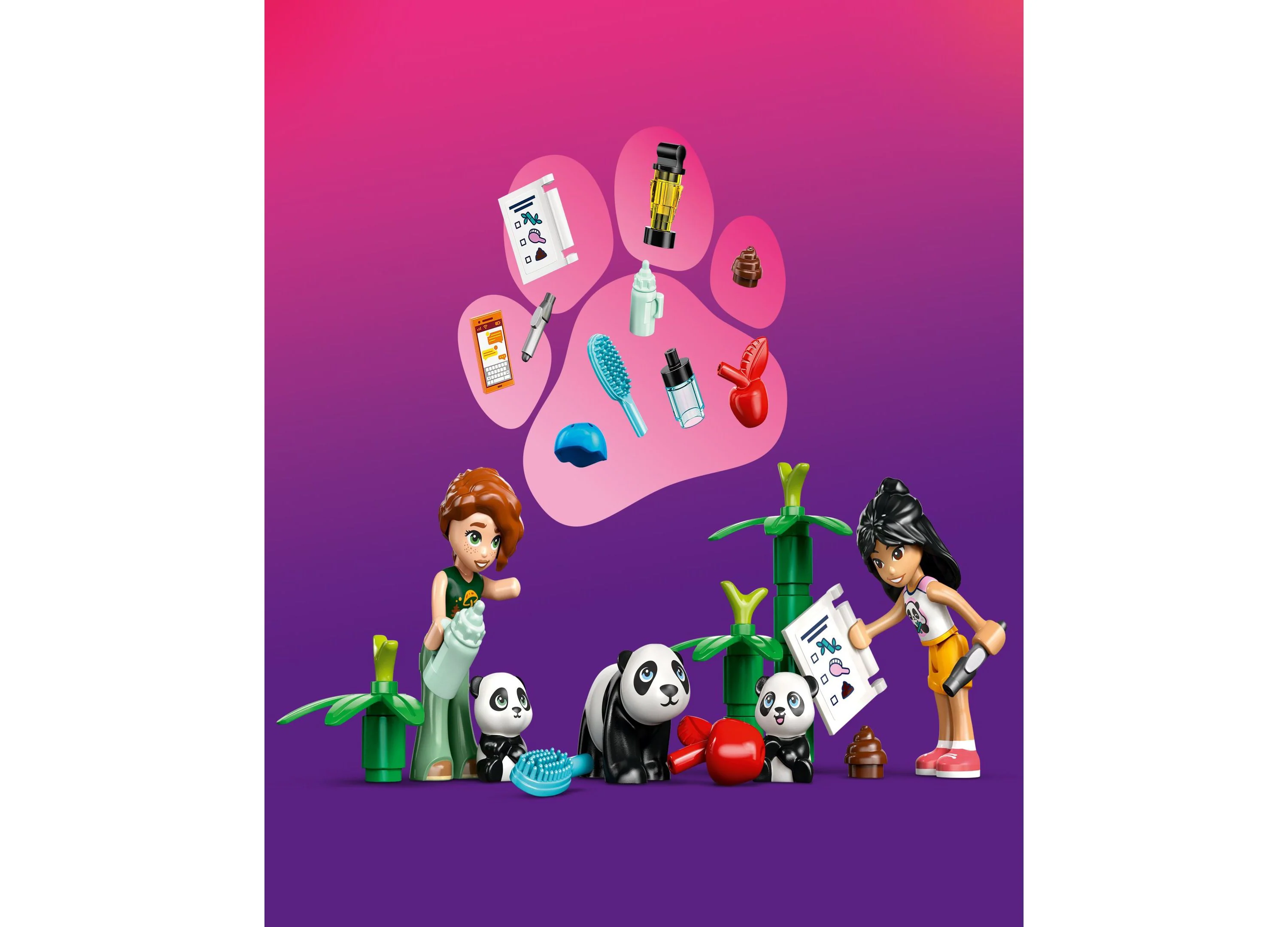 LEGO Friends Panda Sanctuary Animal Care 42648 - 243 Piece Building Set - Image 5