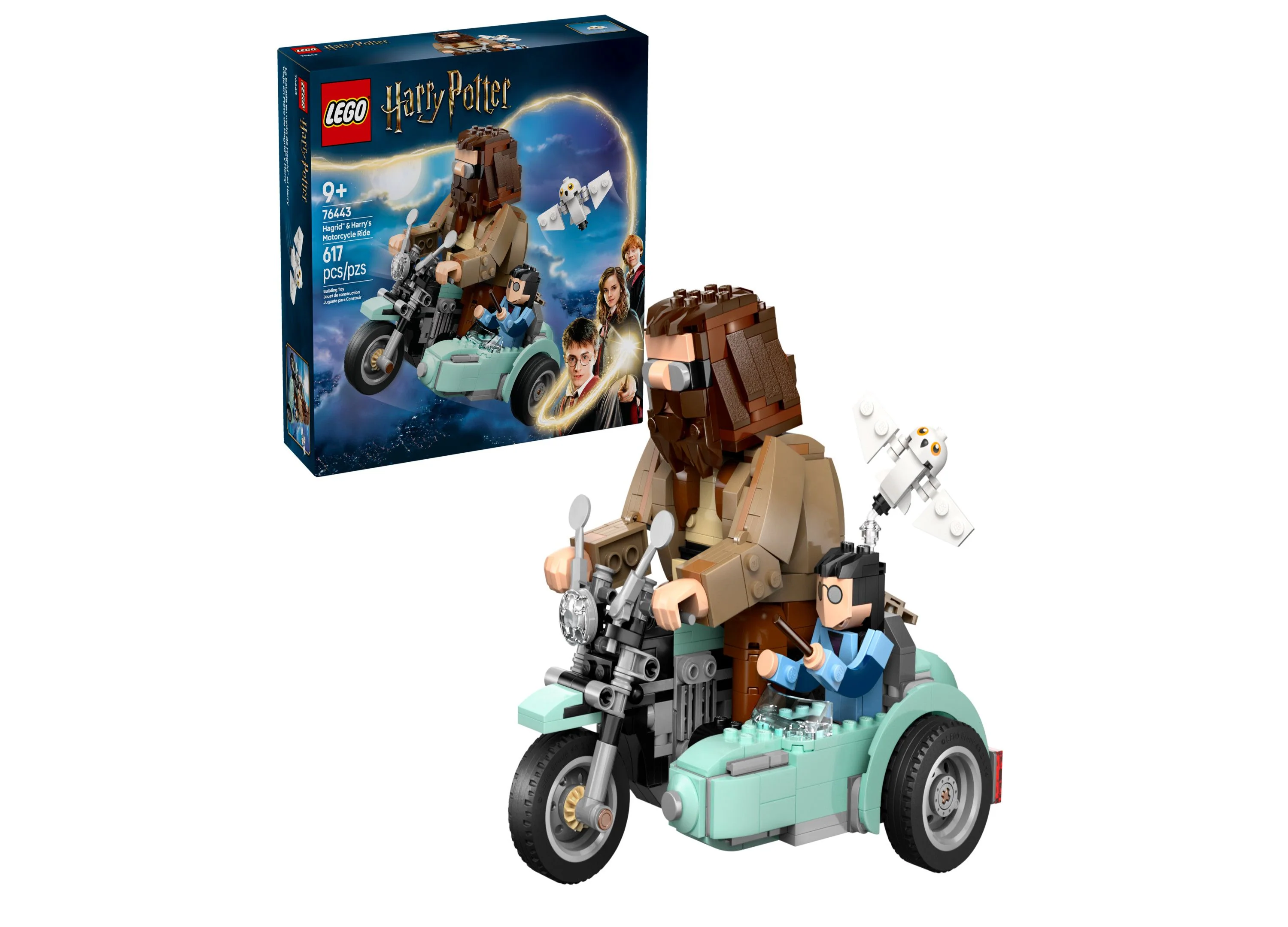 LEGO Harry Potter Hagrid's Magical Motorcycle Adventure Set 76443 - 617 Pieces