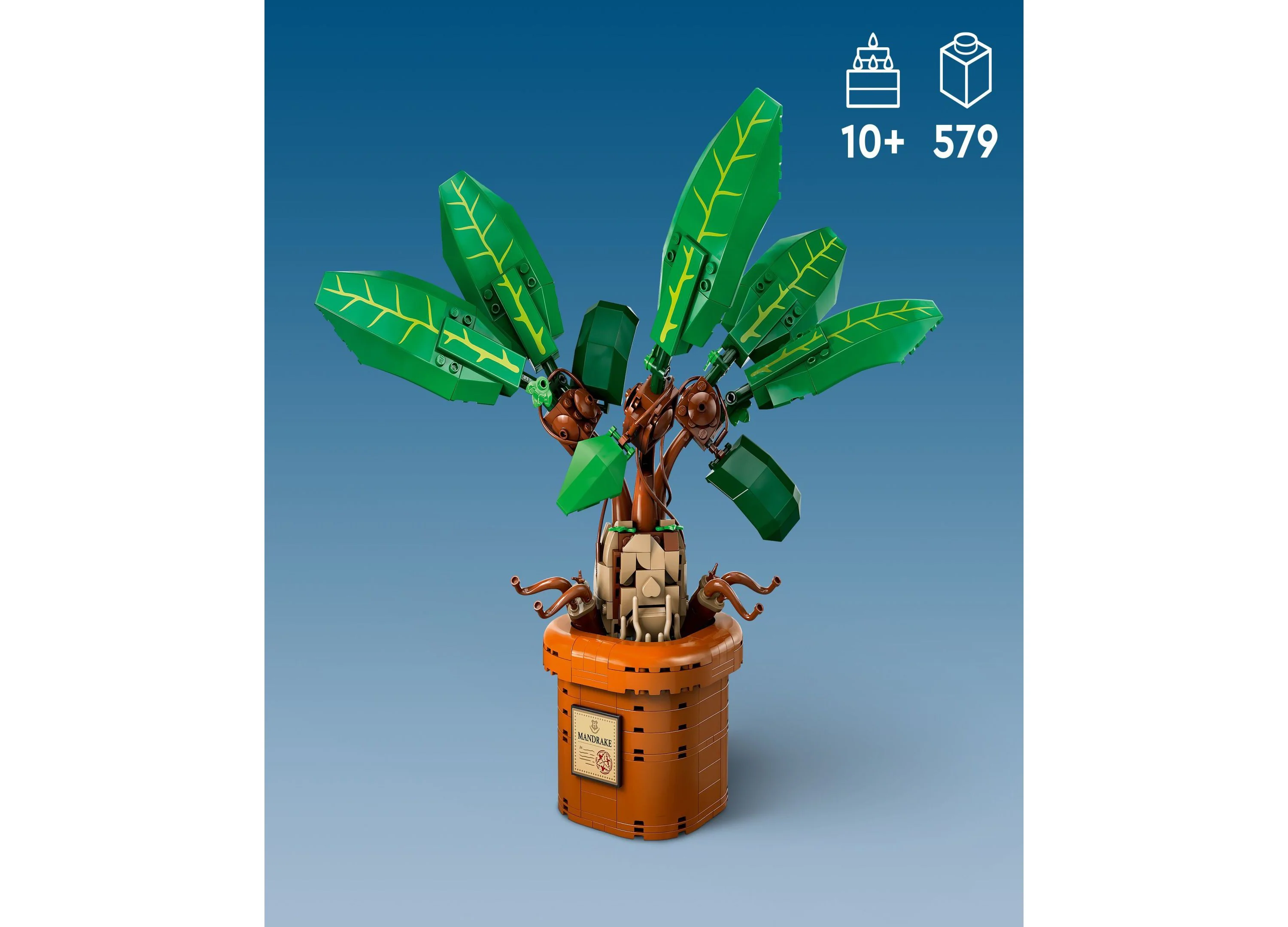 LEGO® Harry Potter Mandrake Magical Plant Toy Building Set 76433, 579 Pieces - Image 6