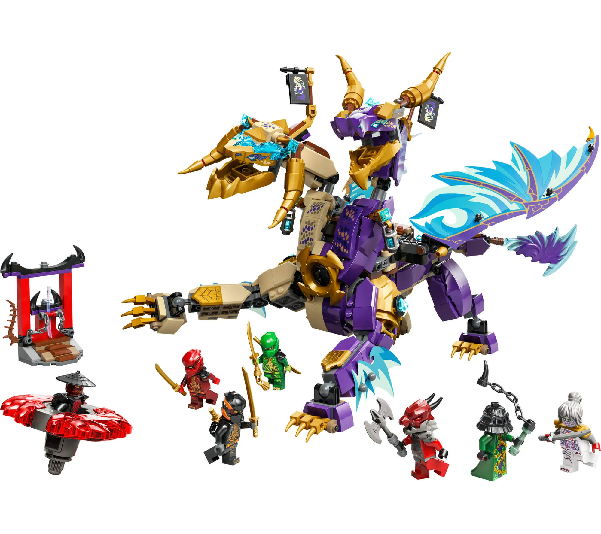 LEGO NINJAGO Arc Dragon of Focus Ninja Toy Set 71836 - 869 Pieces - Image 3