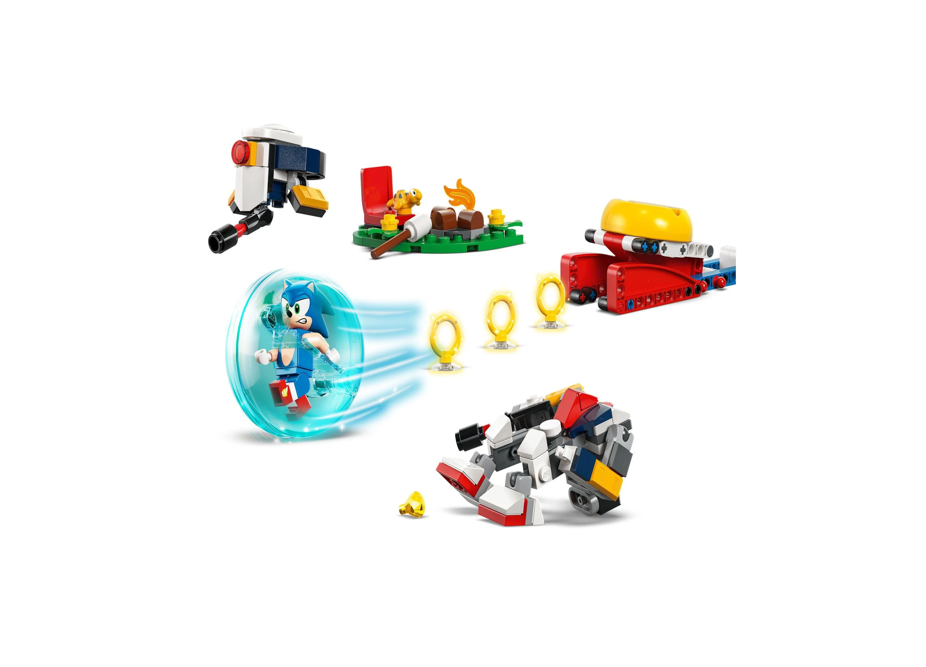 LEGO Sonic the Hedgehog Sonic's Campfire Clash Building Set 77001, 177 Pieces - Image 2