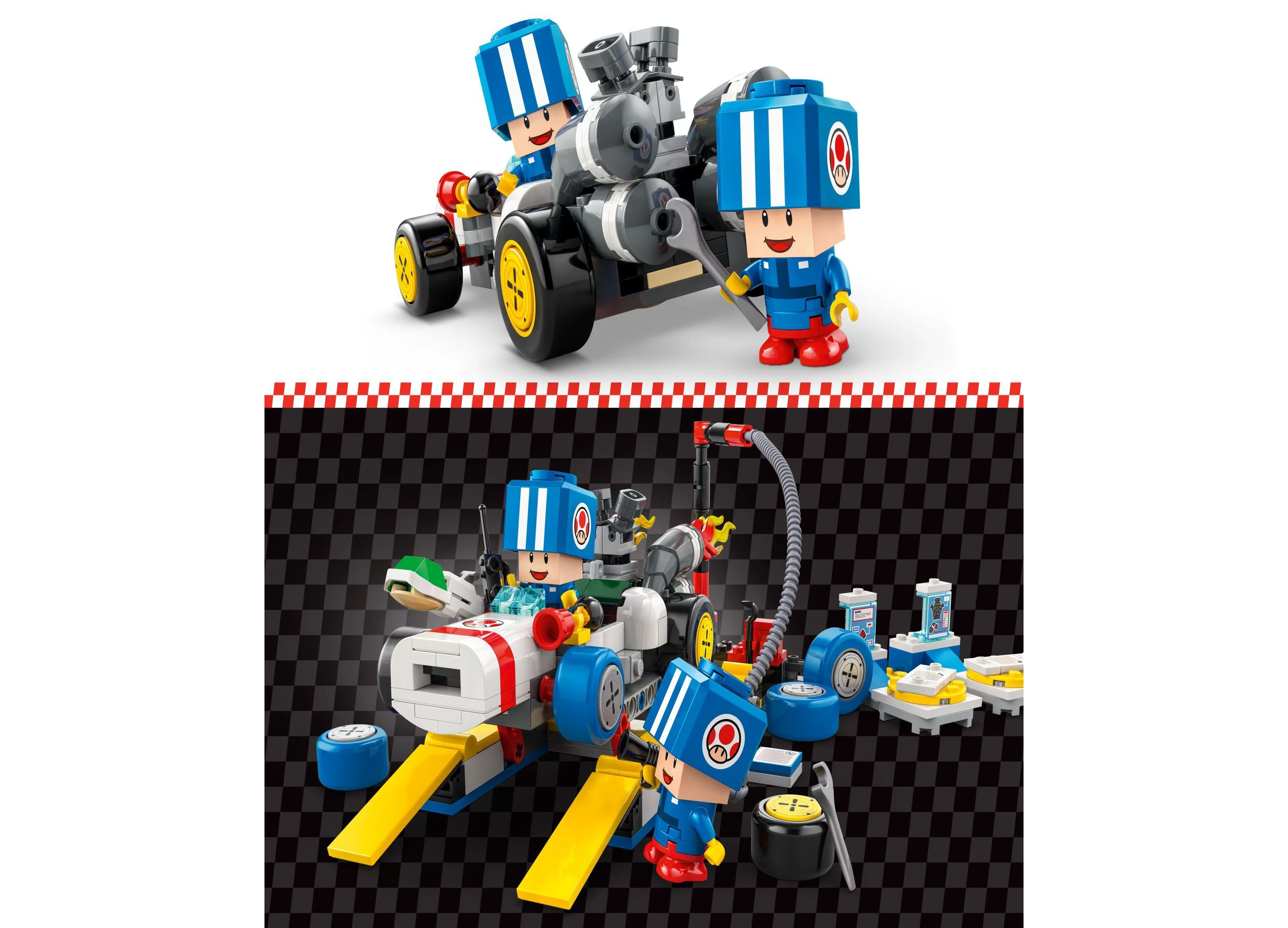 LEGO Super Mario Kart Toad's Garage Playset - 390 Pieces - Image 3
