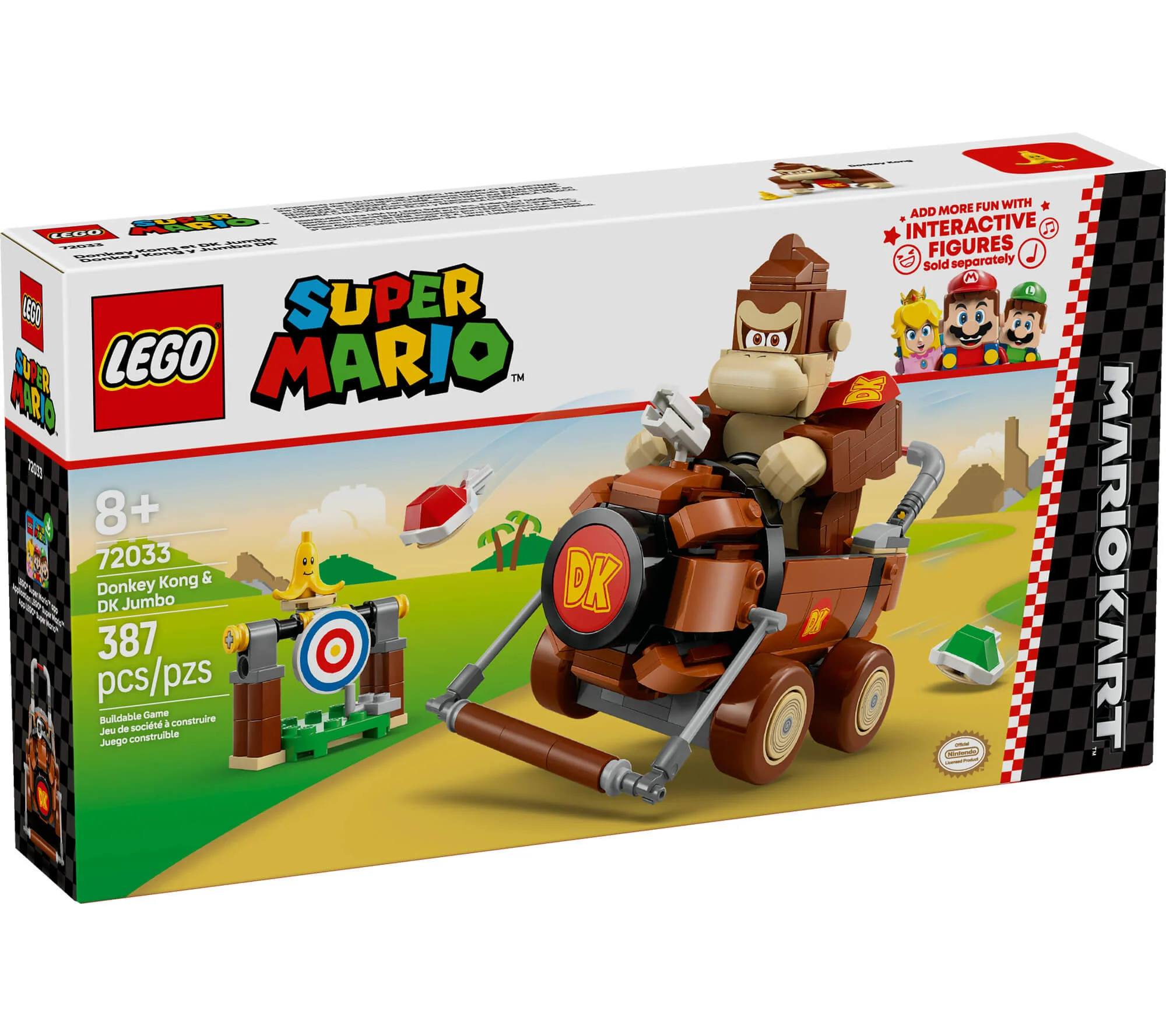 LEGO Super Mario: Mario Kart Donkey Kong & DK Jumbo 387-Piece Racing Set - Image 2