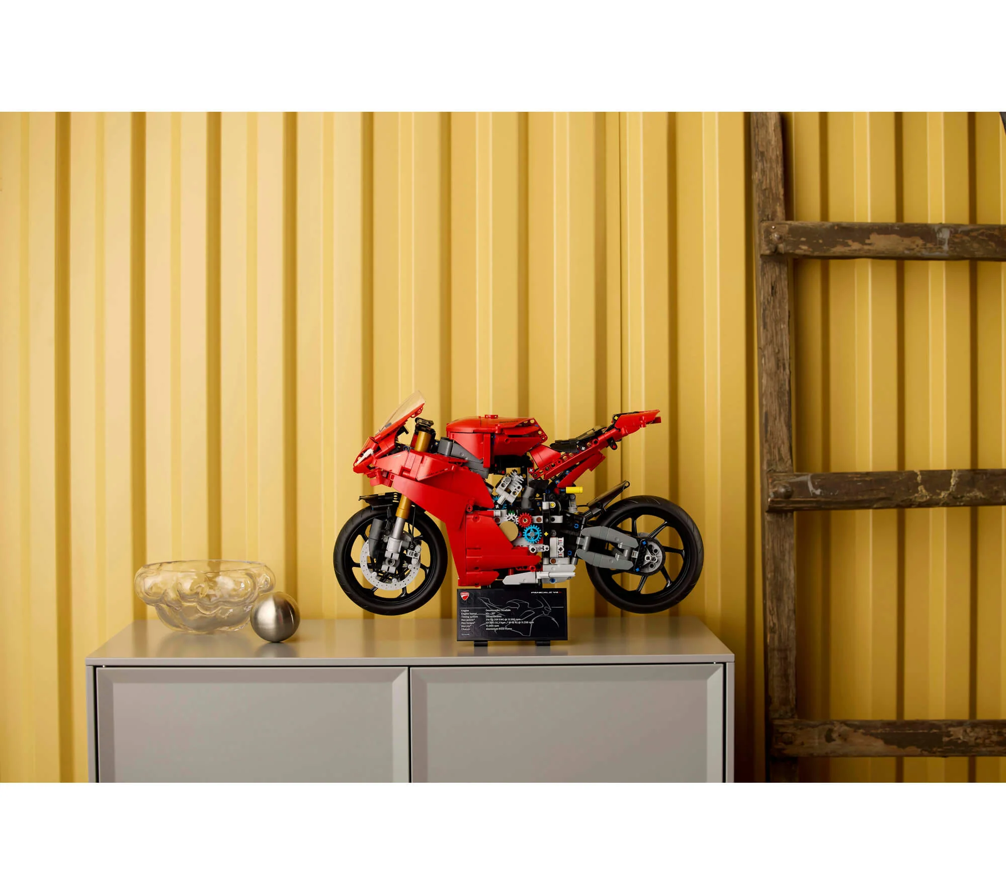 LEGO Technic Ducati Panigale V4 S Motorcycle Model 1,603 Pieces - Iconic Red - Image 4