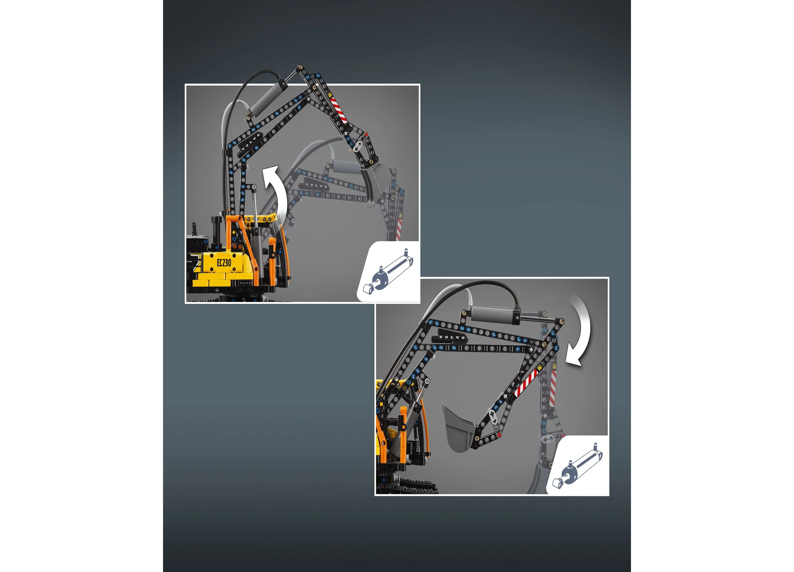 LEGO Technic Volvo FMX Truck and EC230 Electric Excavator Set - 2274 Pieces - Image 2