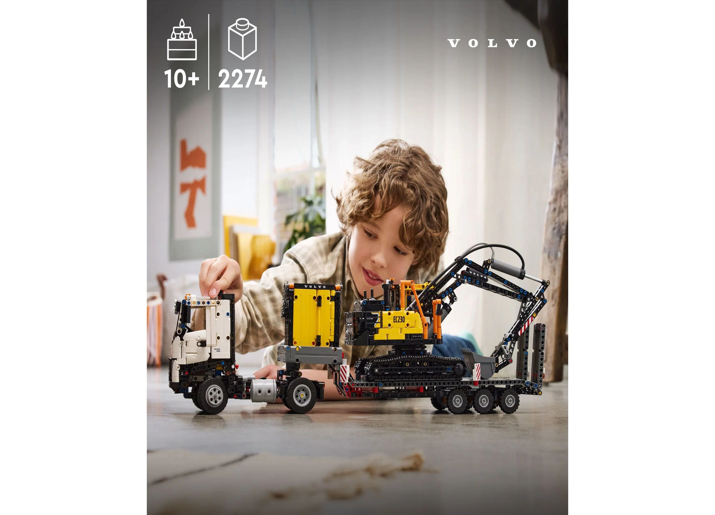 LEGO Technic Volvo FMX Truck and EC230 Electric Excavator Set - 2274 Pieces - Image 4