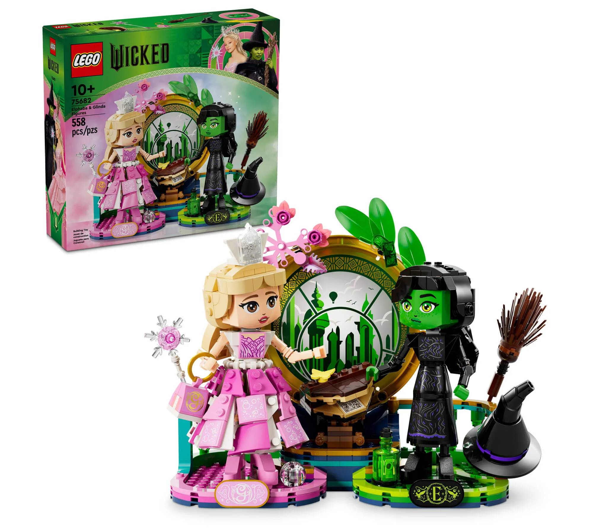 LEGO® Wicked Elphaba & Glinda Figures Fantasy Toy Construction Playset 75682