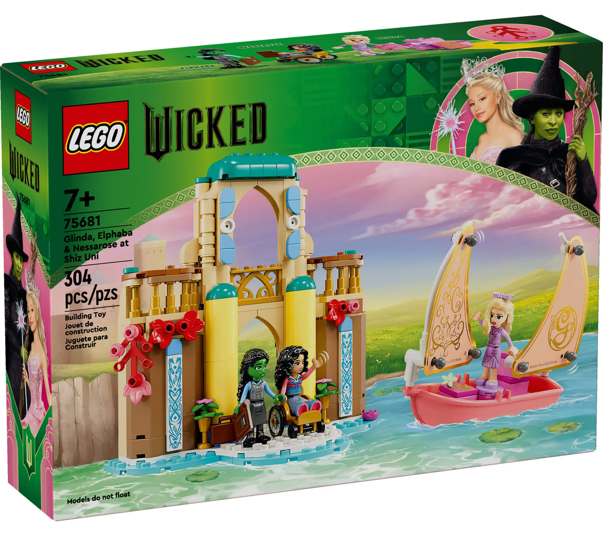 LEGO Wicked Shiz University Adventure Set with Glinda, Elphaba, & Nessarose 304 Pieces - Image 2