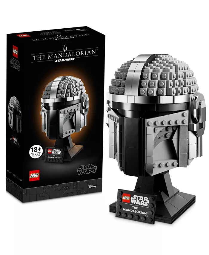 LEGO Star Wars The Mandalorian Helmet 584-Piece Building Display Model