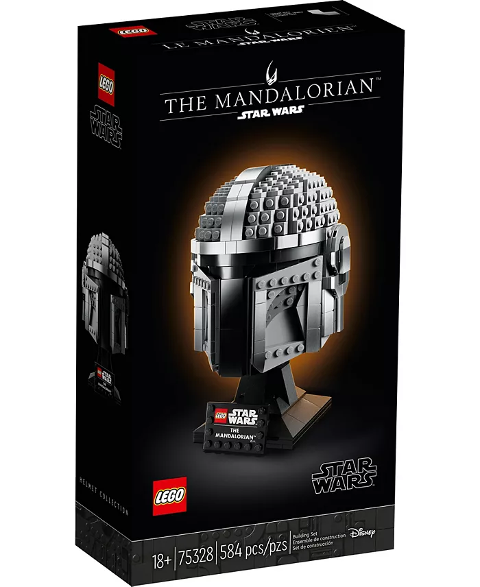 LEGO Star Wars The Mandalorian Helmet 584-Piece Building Display Model - Image 3