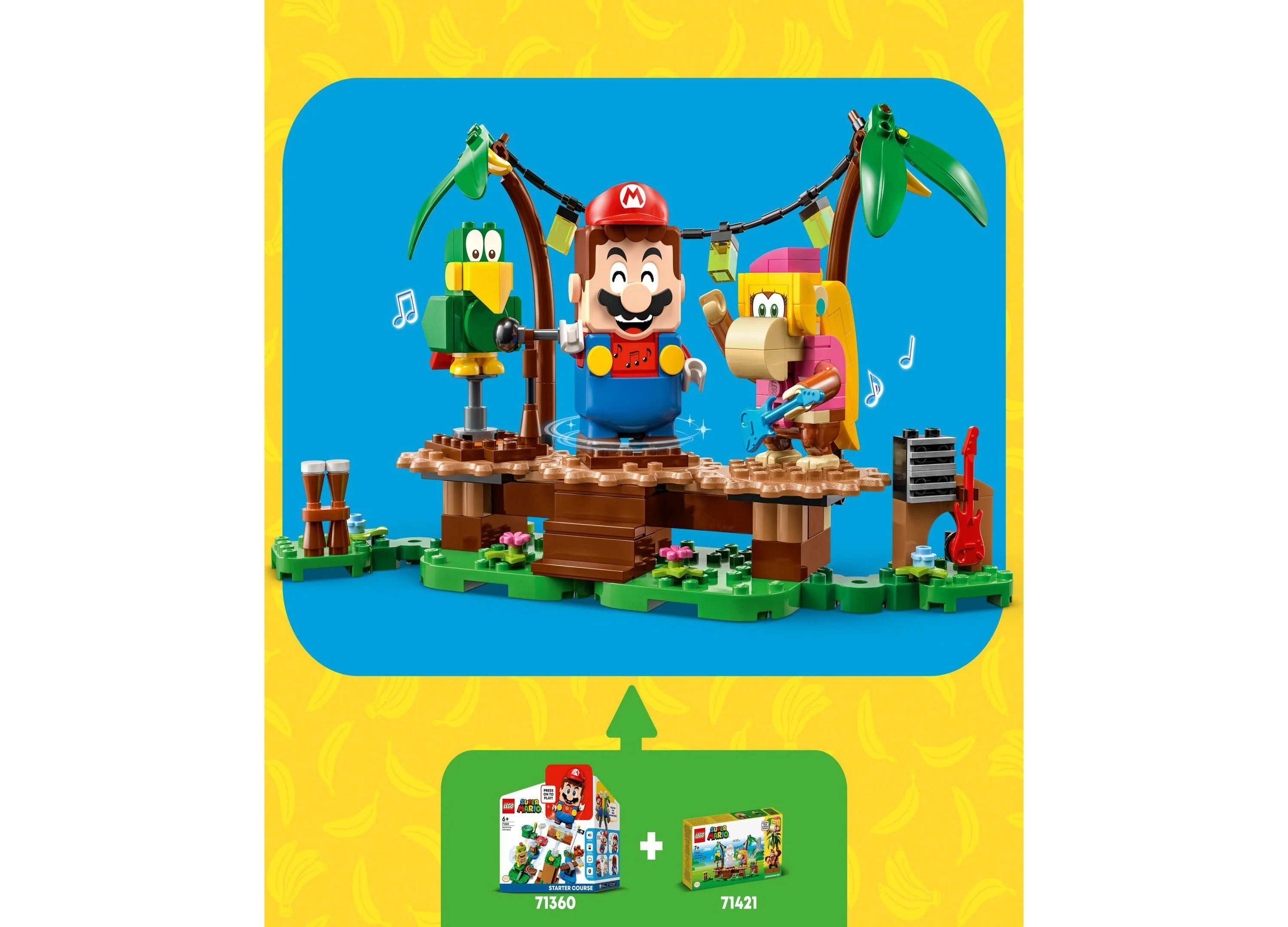 LEGO® Super Mario 71421nDixie Kong's Jungle Jam Expansion Toy Building Set with Dixie Kong & Squawks Minifigures - Image 5