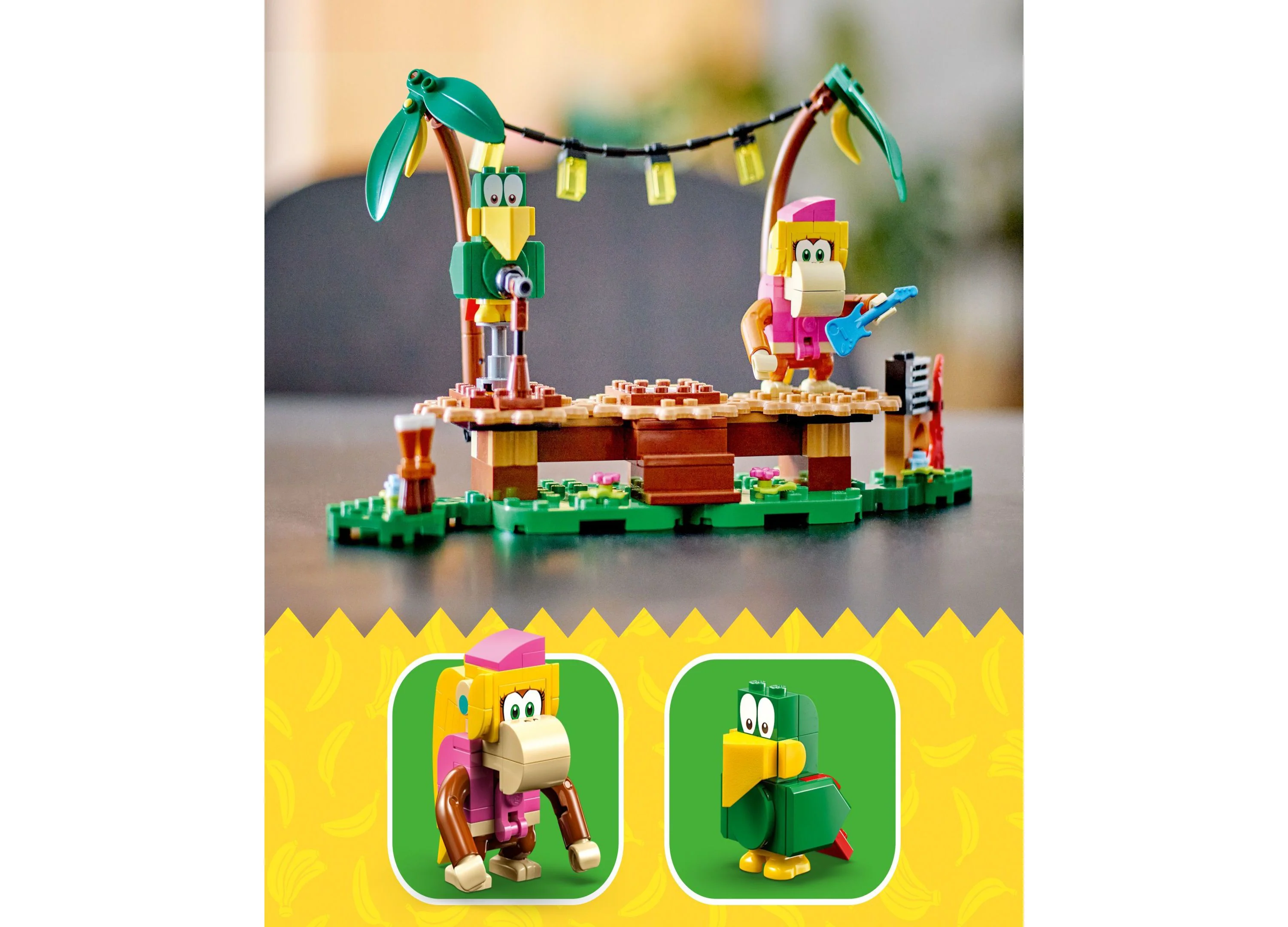 LEGO® Super Mario 71421nDixie Kong's Jungle Jam Expansion Toy Building Set with Dixie Kong & Squawks Minifigures - Image 6