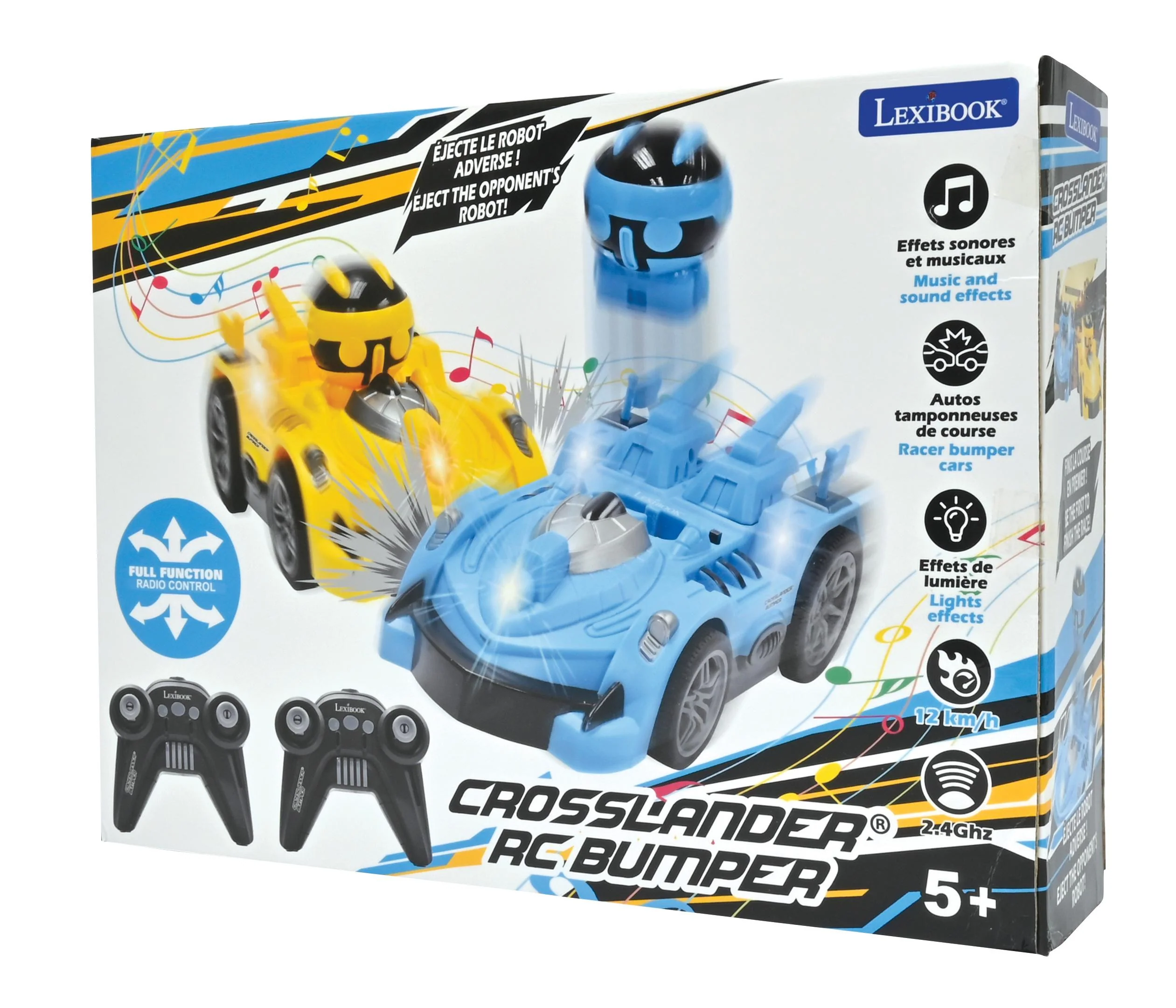 LEXIBOOK Crosslander Bumper Radio-Controlled Cars with Removable Figures - Image 9