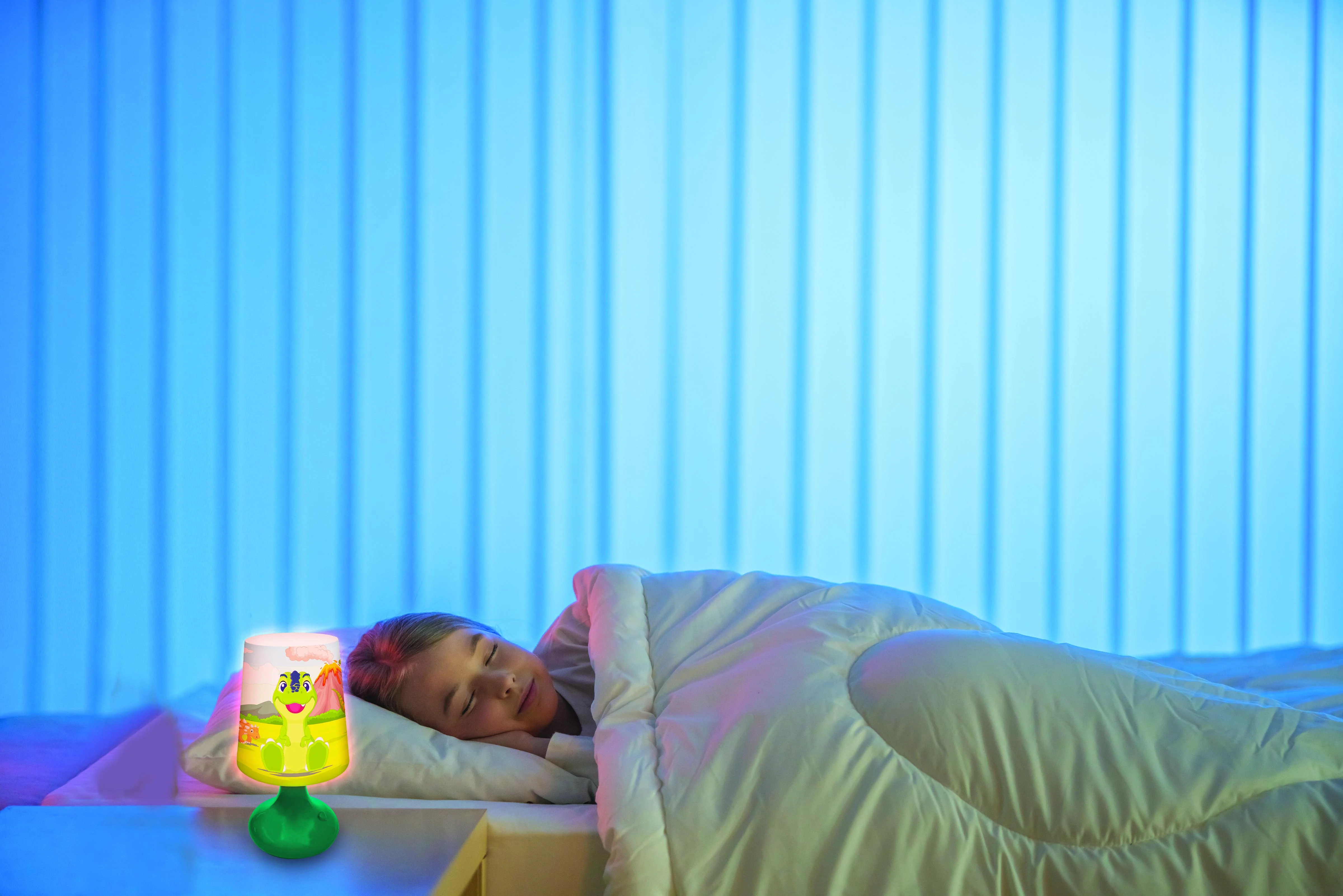 LEXIBOOK Dinosaur-Themed LED Wireless Mini Bedside Lamp - Multicolor - Image 10