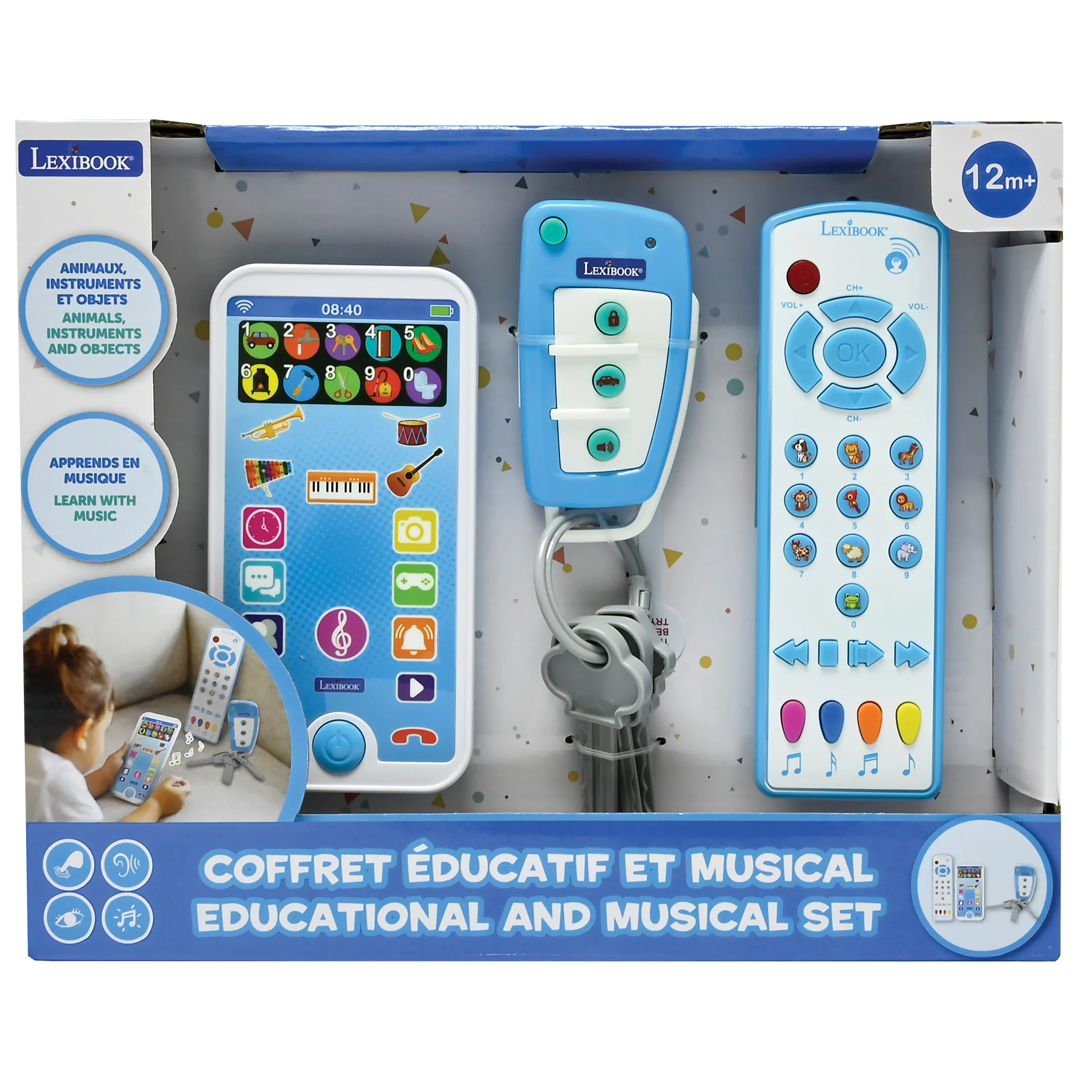LEXIBOOK Educational Cell Phone, Remote Control and Keychain - Image 4