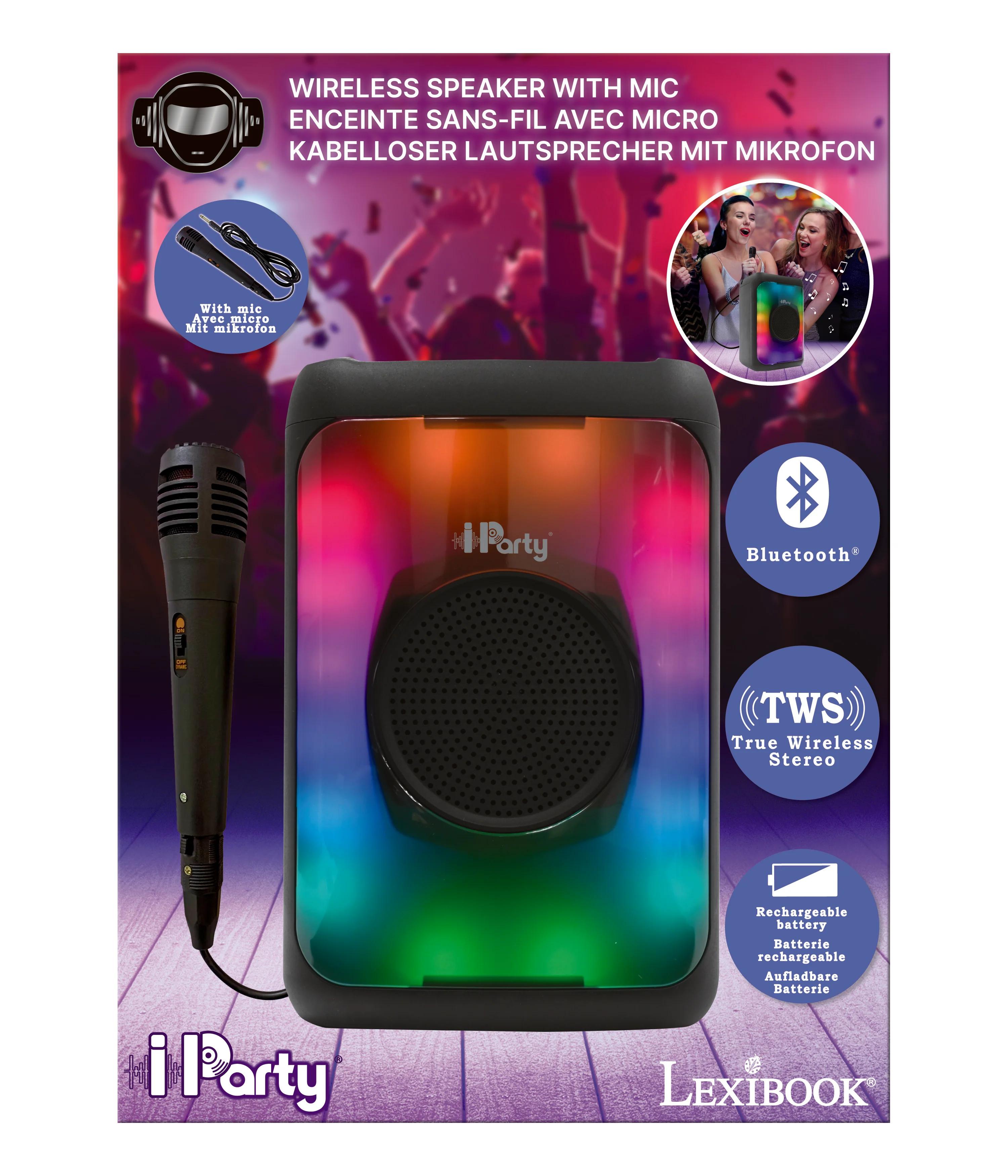 LEXIBOOK Medium size Flame Bluetooth® Speaker with mic - Image 5