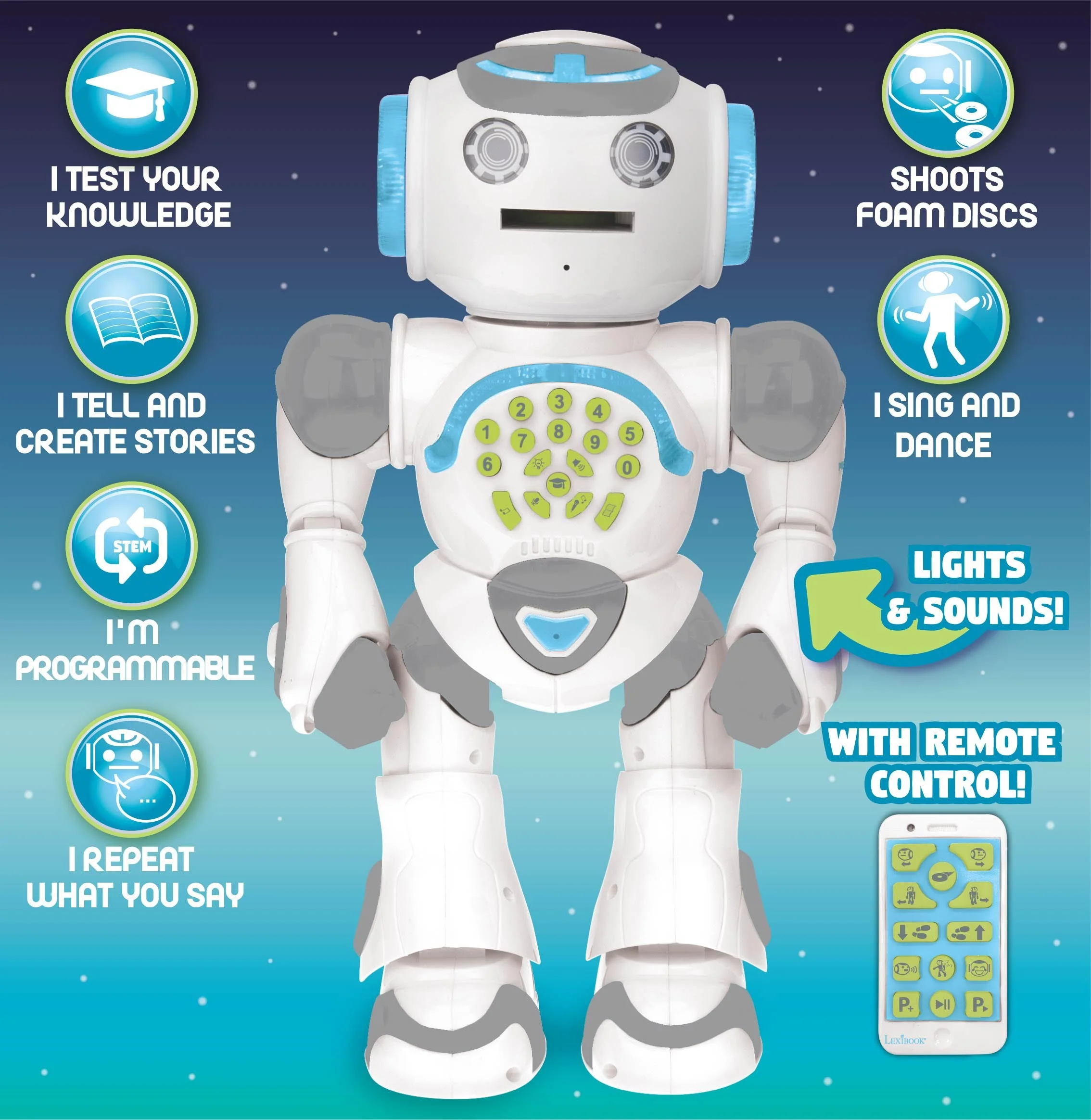 Lexibook POWERMAN Max - Interactive Educational Robot - STEM Learning Toy - Image 2