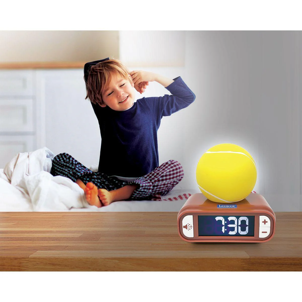LEXIBOOK Tennis Night light Alarm Clock - Tennis Inspired Sounds - Image 10