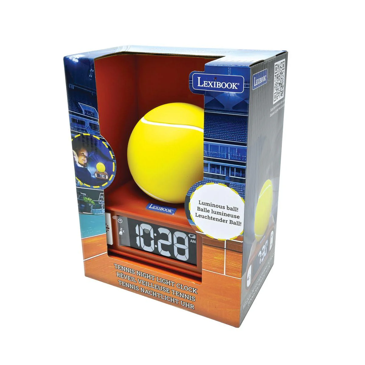 LEXIBOOK Tennis Night light Alarm Clock - Tennis Inspired Sounds - Image 9