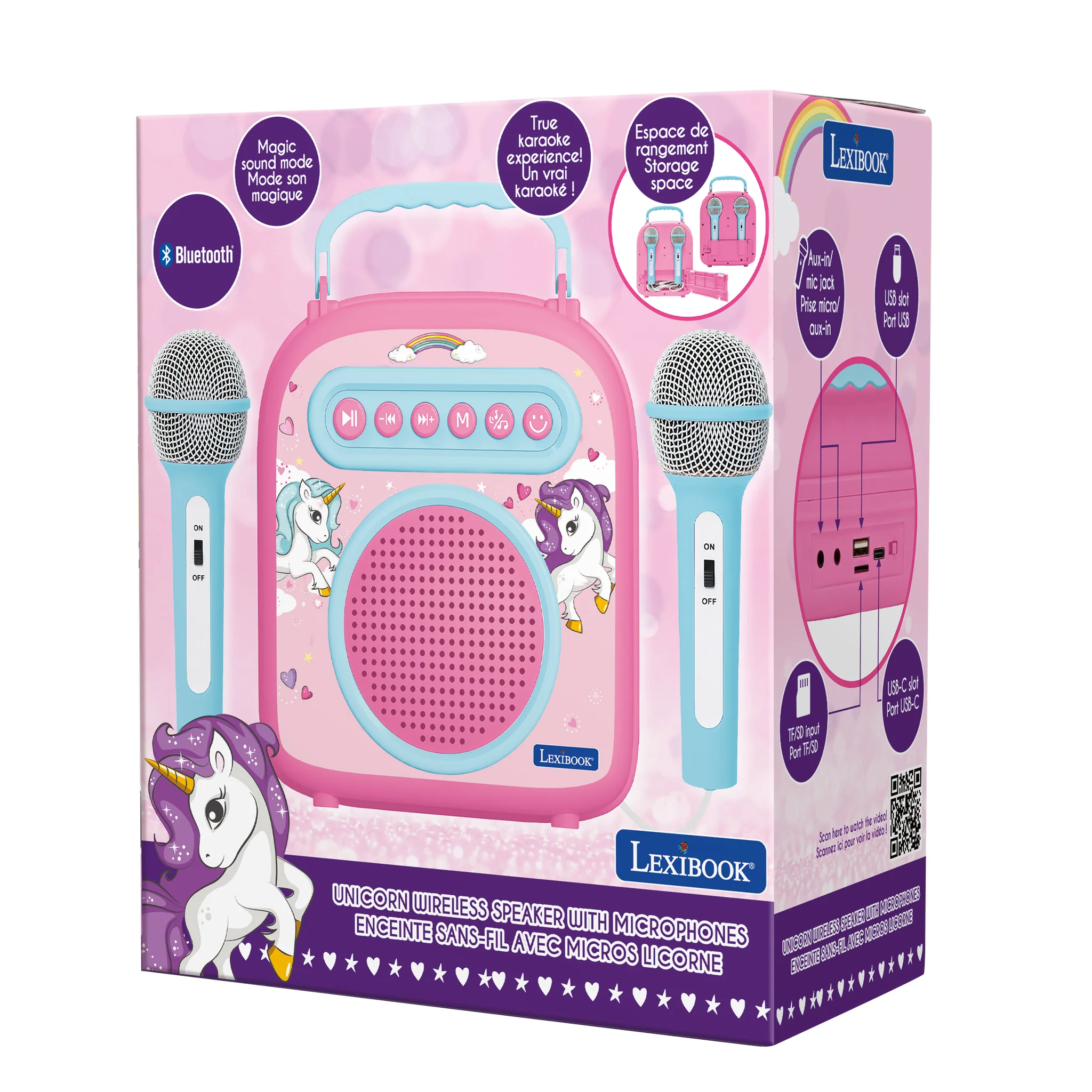 LEXIBOOK Unicorn Bluetooth speaker with microphones - Image 5