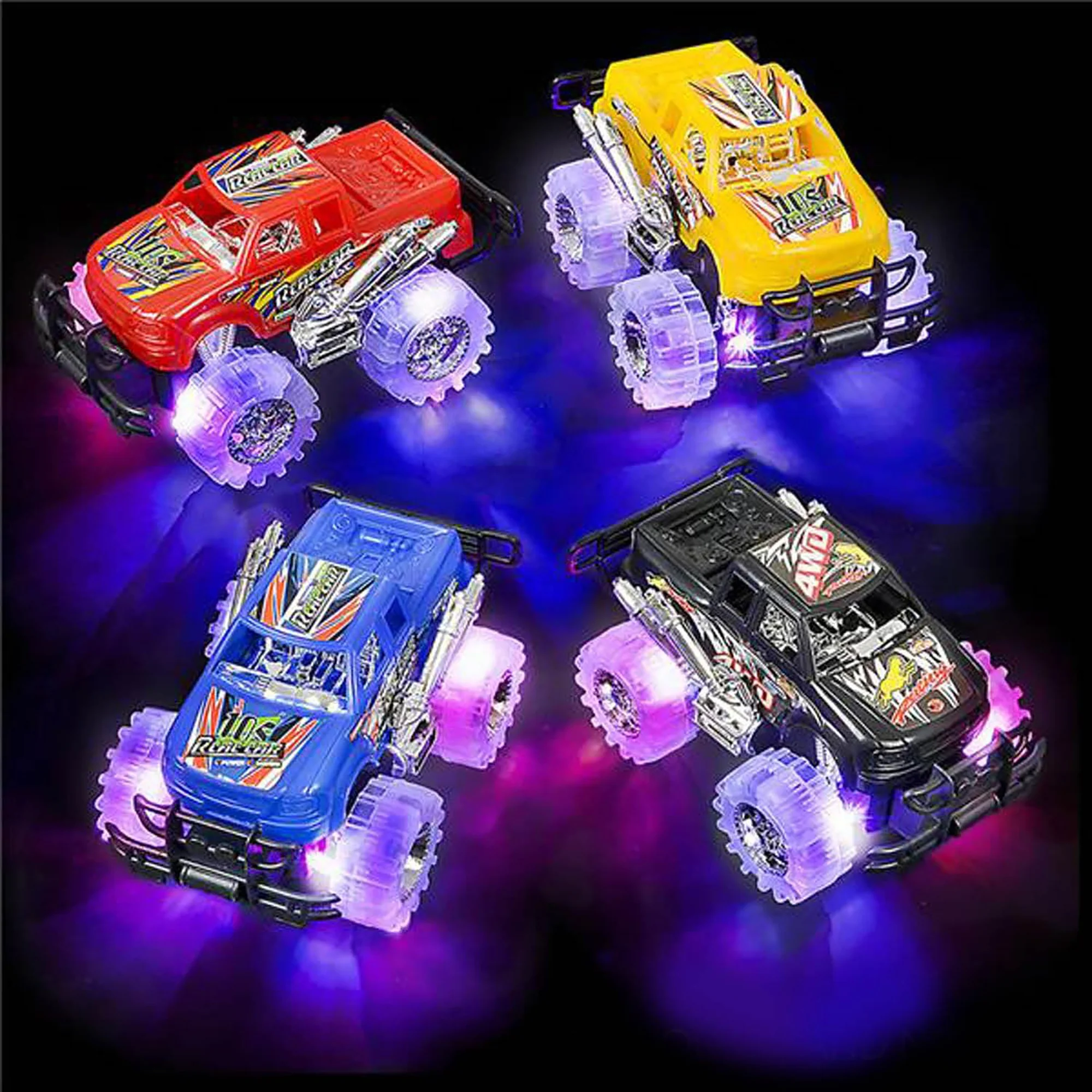 Brilliant Blaze Light-Up Monster Truck Set - 4pc - Image 2