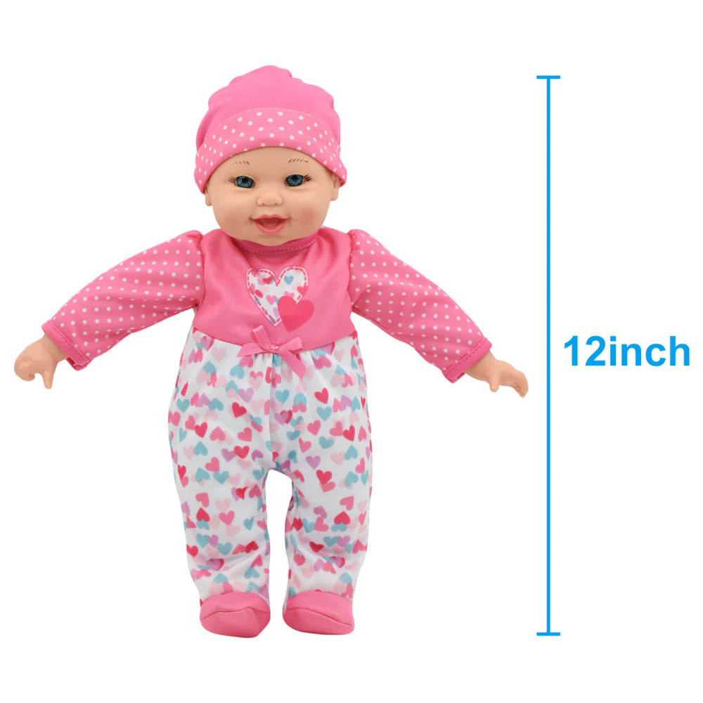 Little Darlings 12 Inch - Talking Twins with Heart-Themed Outfits - Image 3