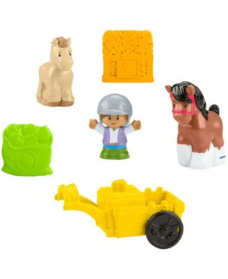 Little People Friendly Horses Stable Toddler Playset - 6 Pieces - Image 2