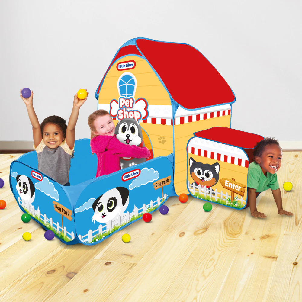 Little Tikes 4-In-1 Dog Park & Pet Shop Playset with Ballpit - Image 2