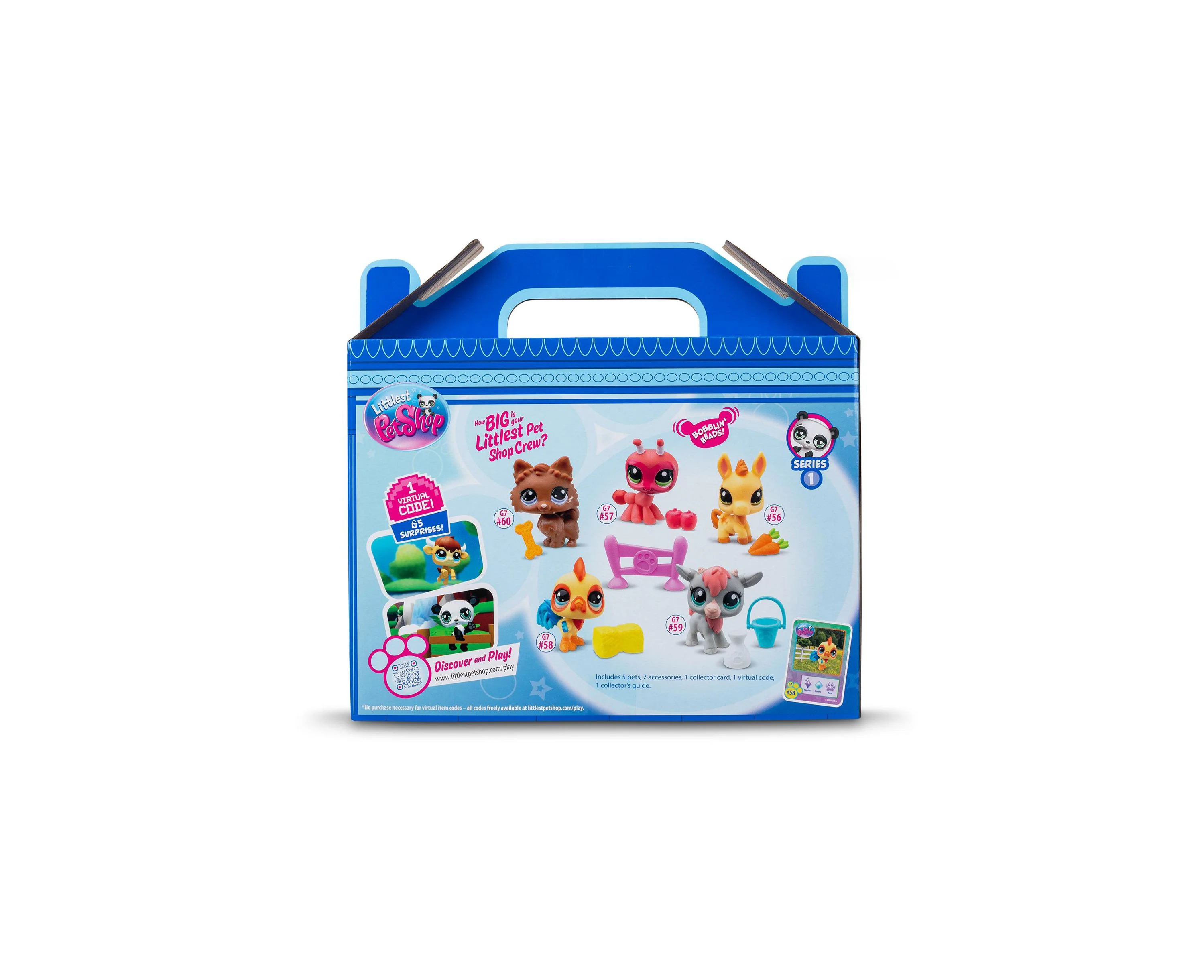 Littlest Pet Shop Farm Besties Collector Set - Gen 7 Bobble Head Pets - Image 4
