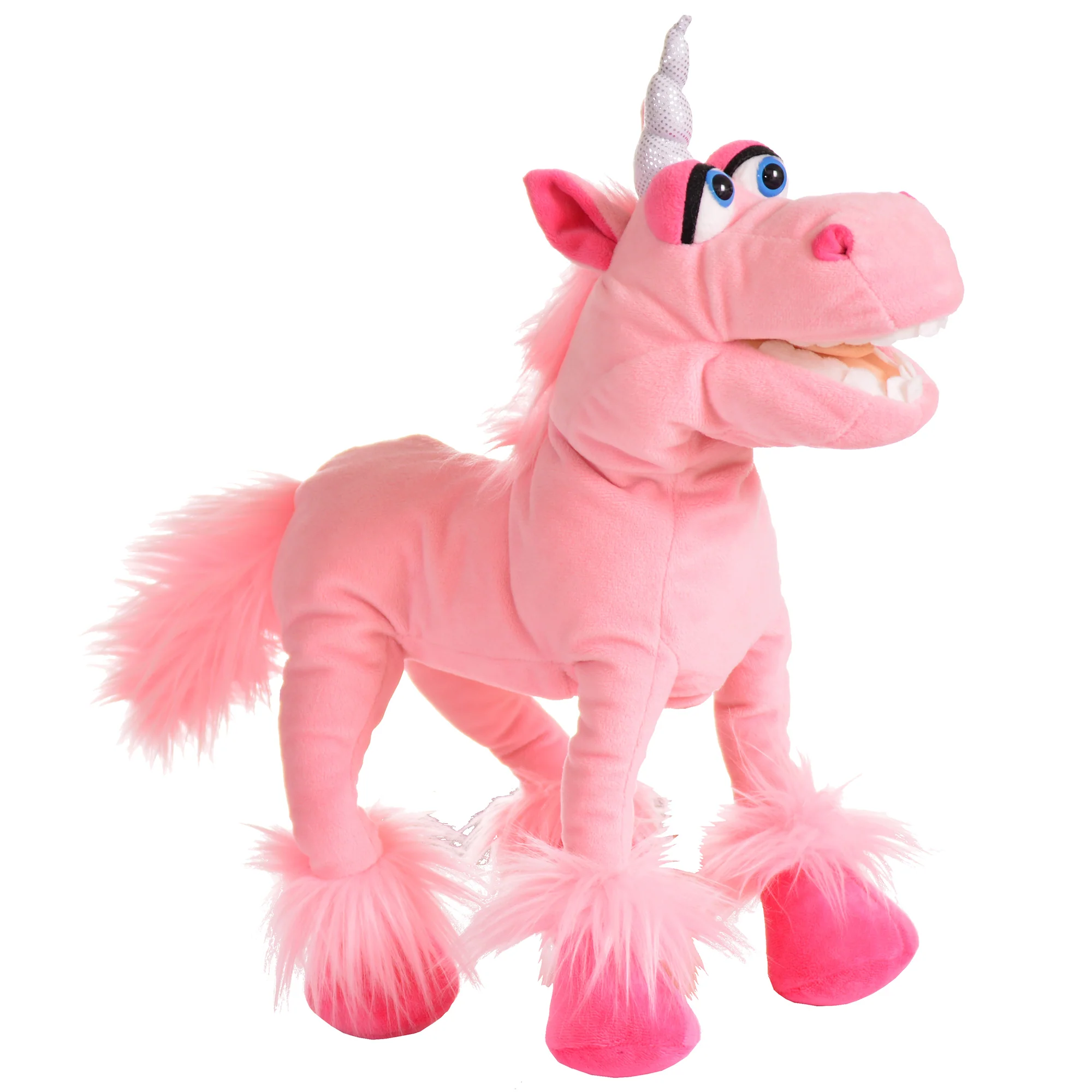 Living Puppets Spark The Pink Unicorn 16" Plush Hand Puppet