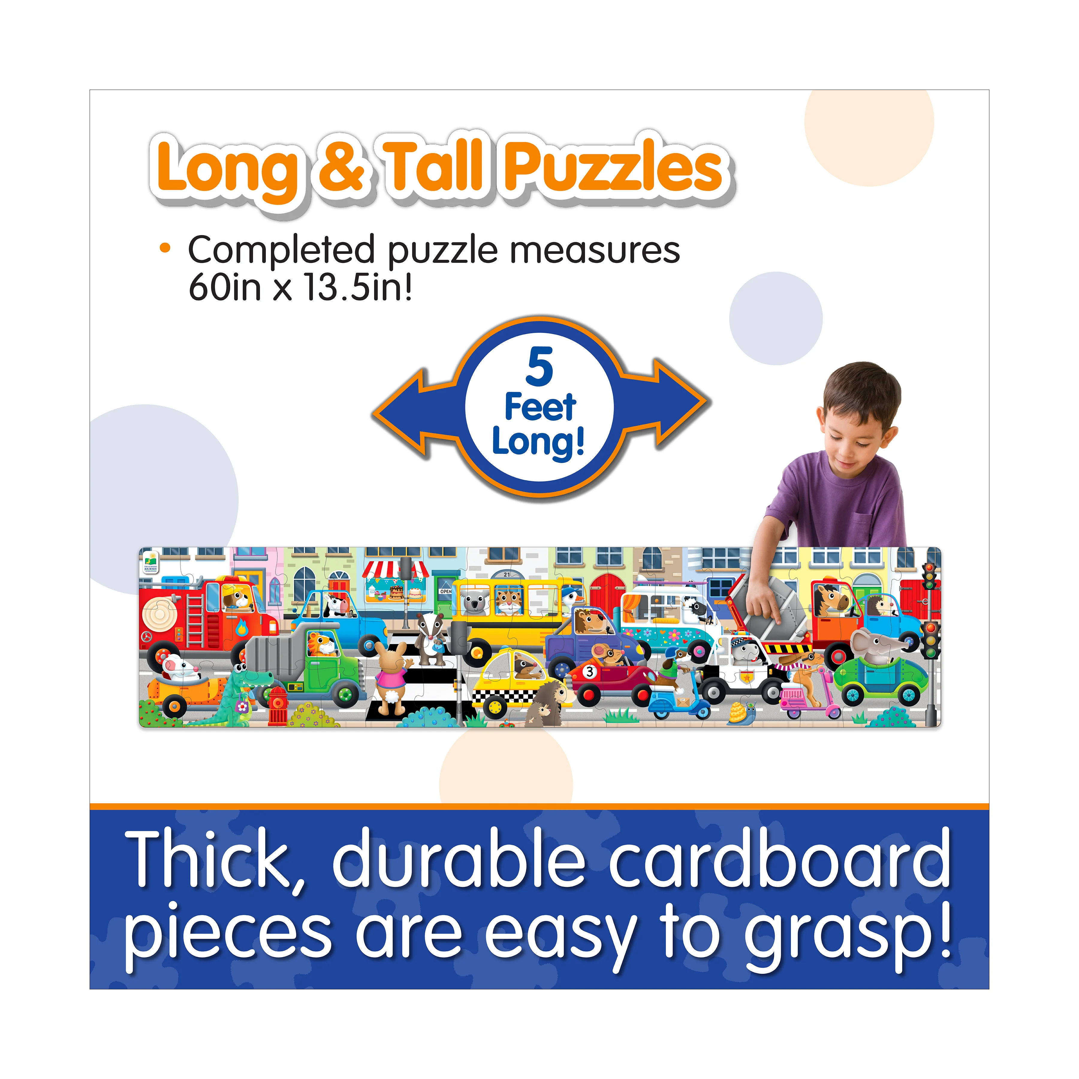 Jumbo Traffic Jam Floor Puzzle - 51 pc - Image 5